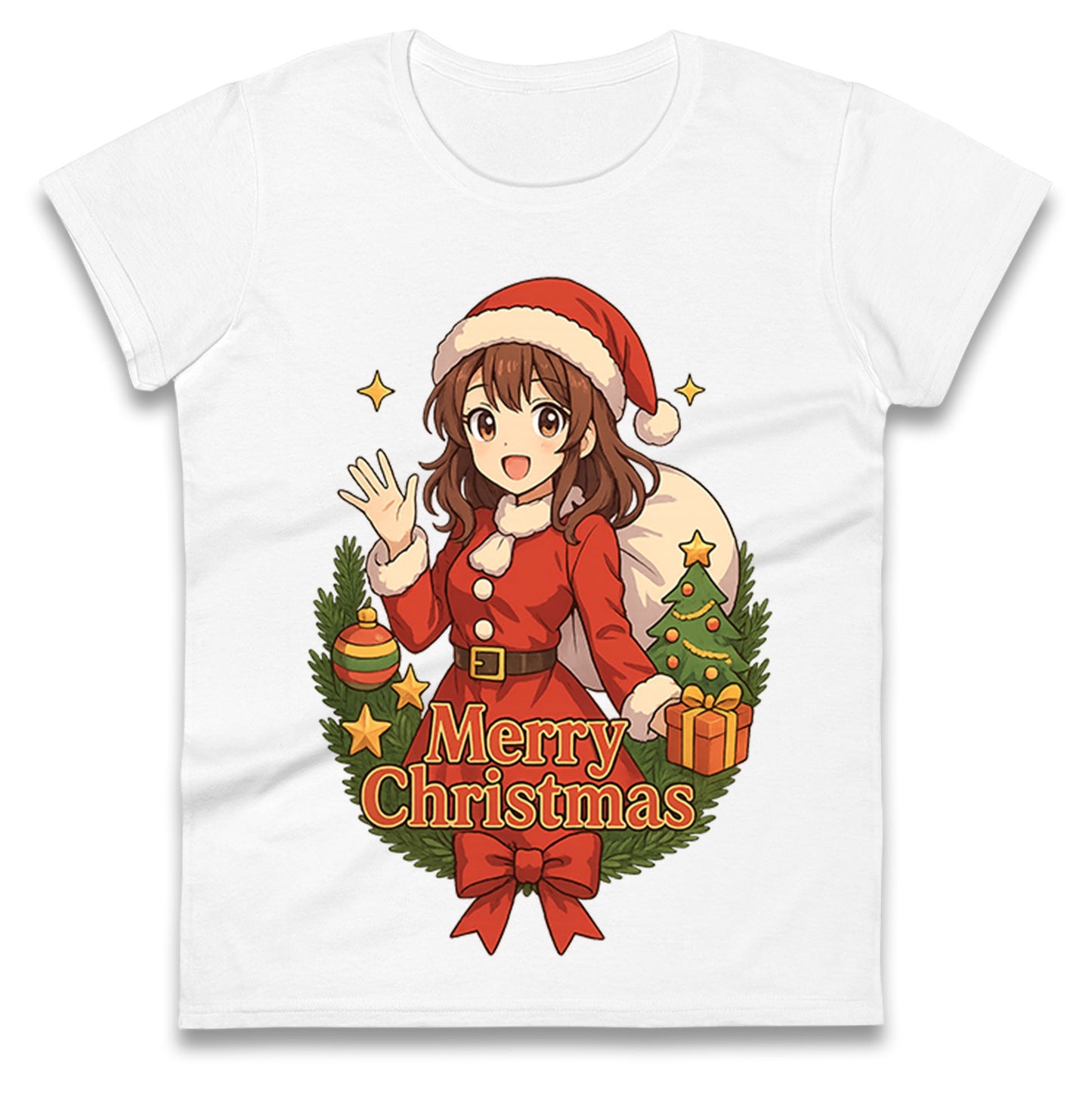 Anime Christmas Ladies Shirt