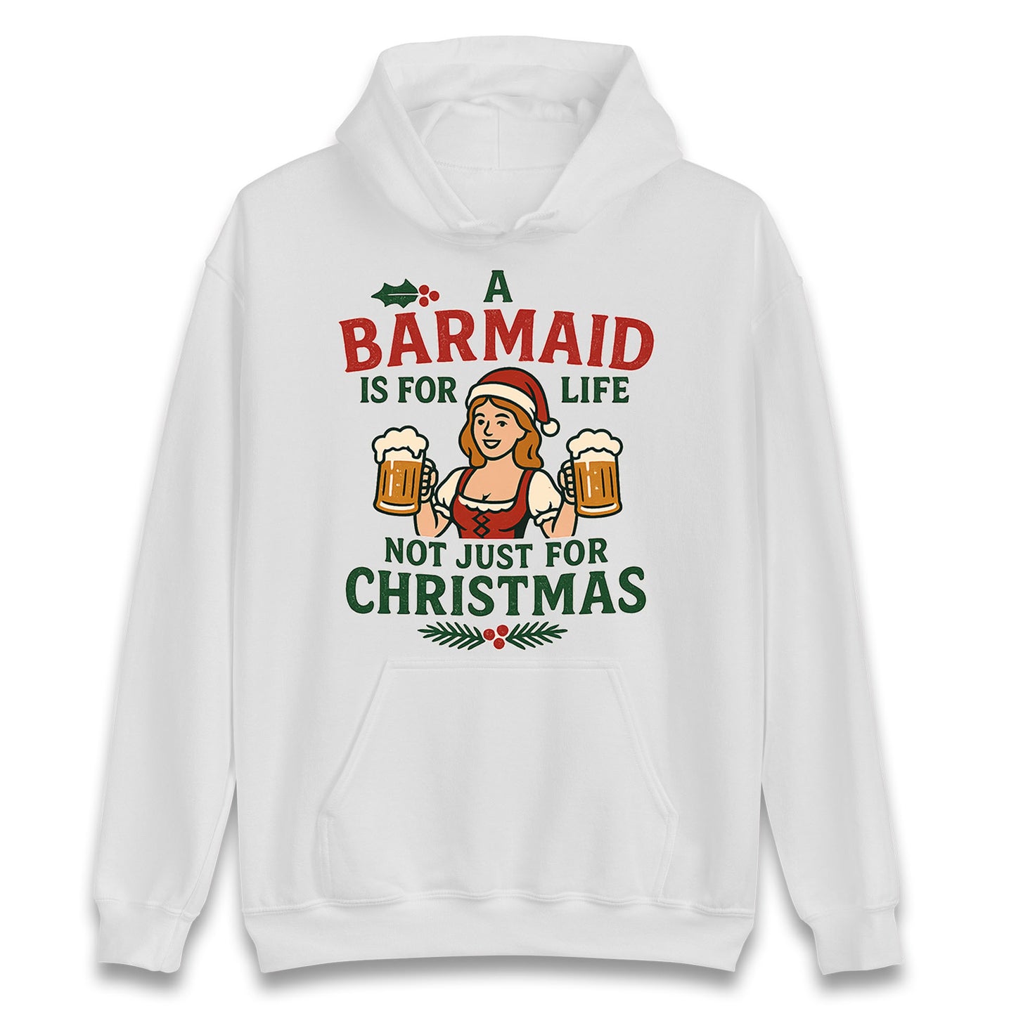 Barmaid Xmas Hoodie