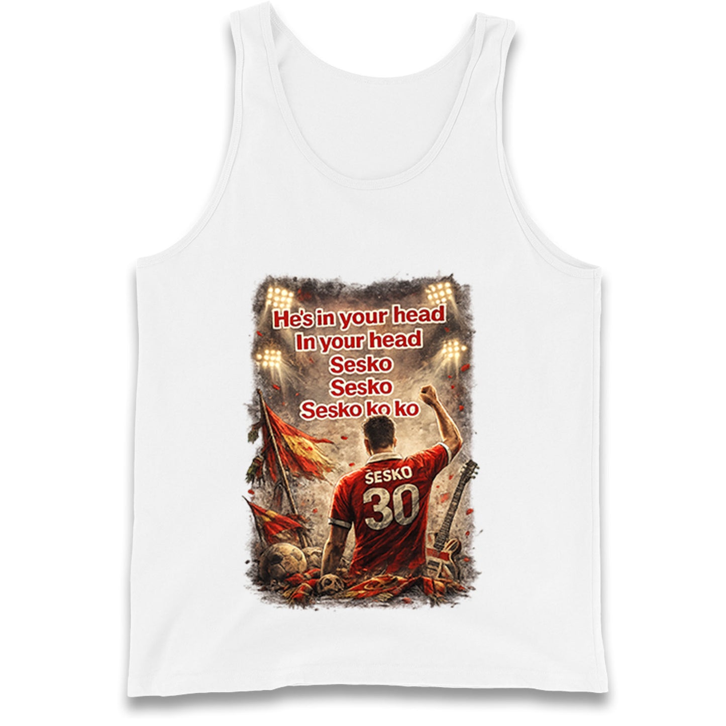 He's in Your Head in Your Head Sesko Sesko Sesko ko ko Tank Top