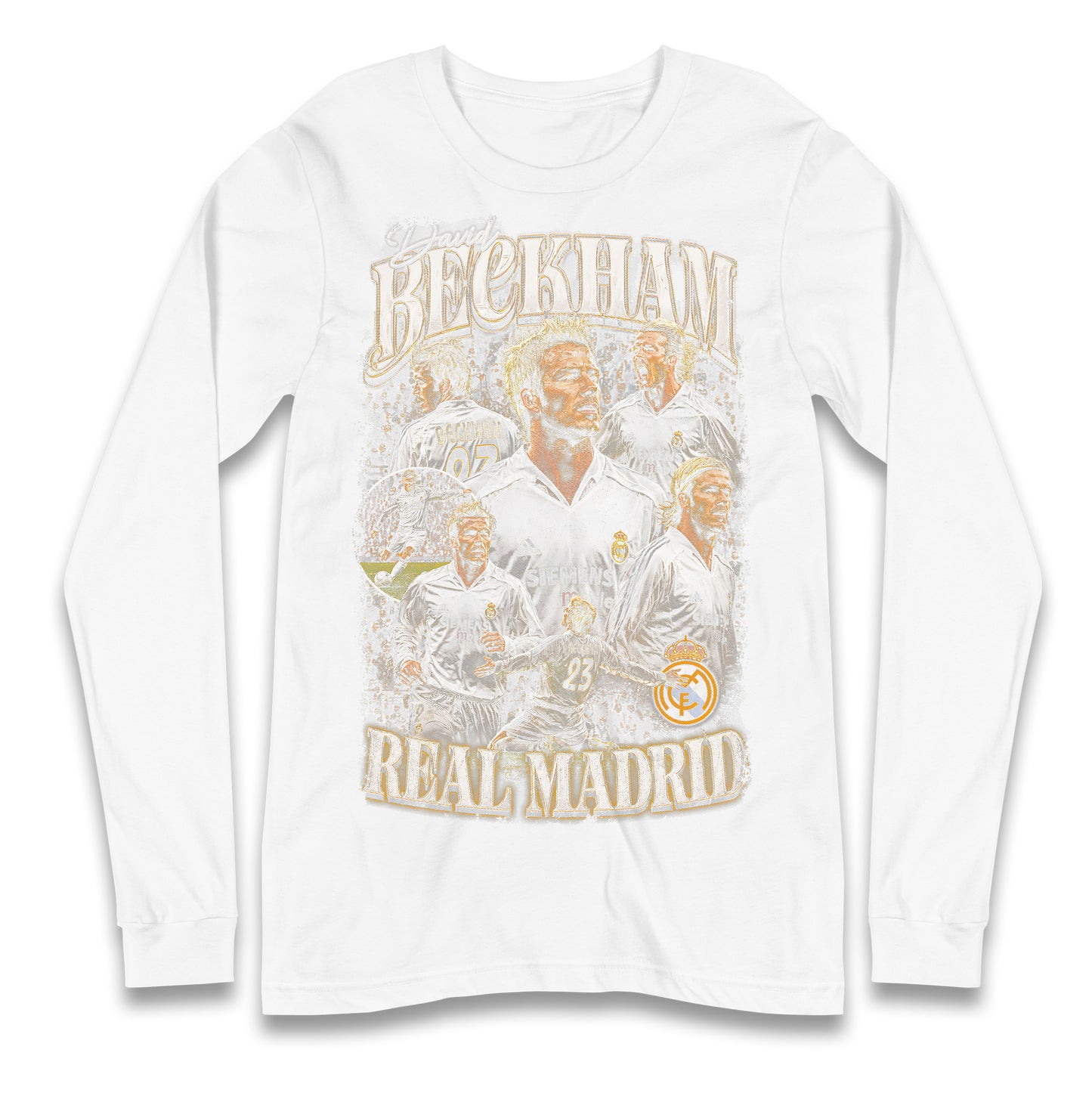 David Beckham Bootleg Longsleeve T Shirt