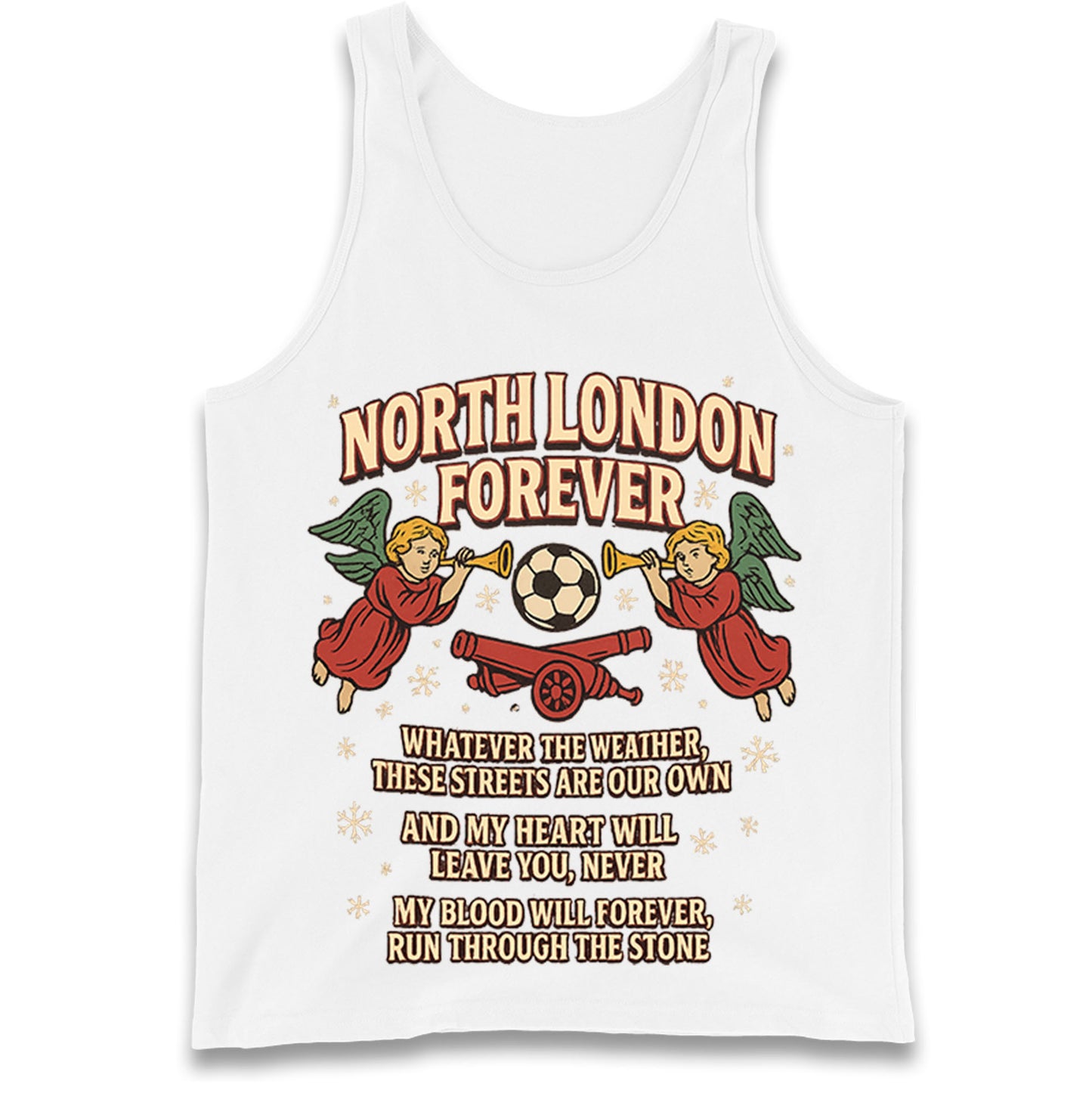 North London Forever Arsenal Christmas Tank Top