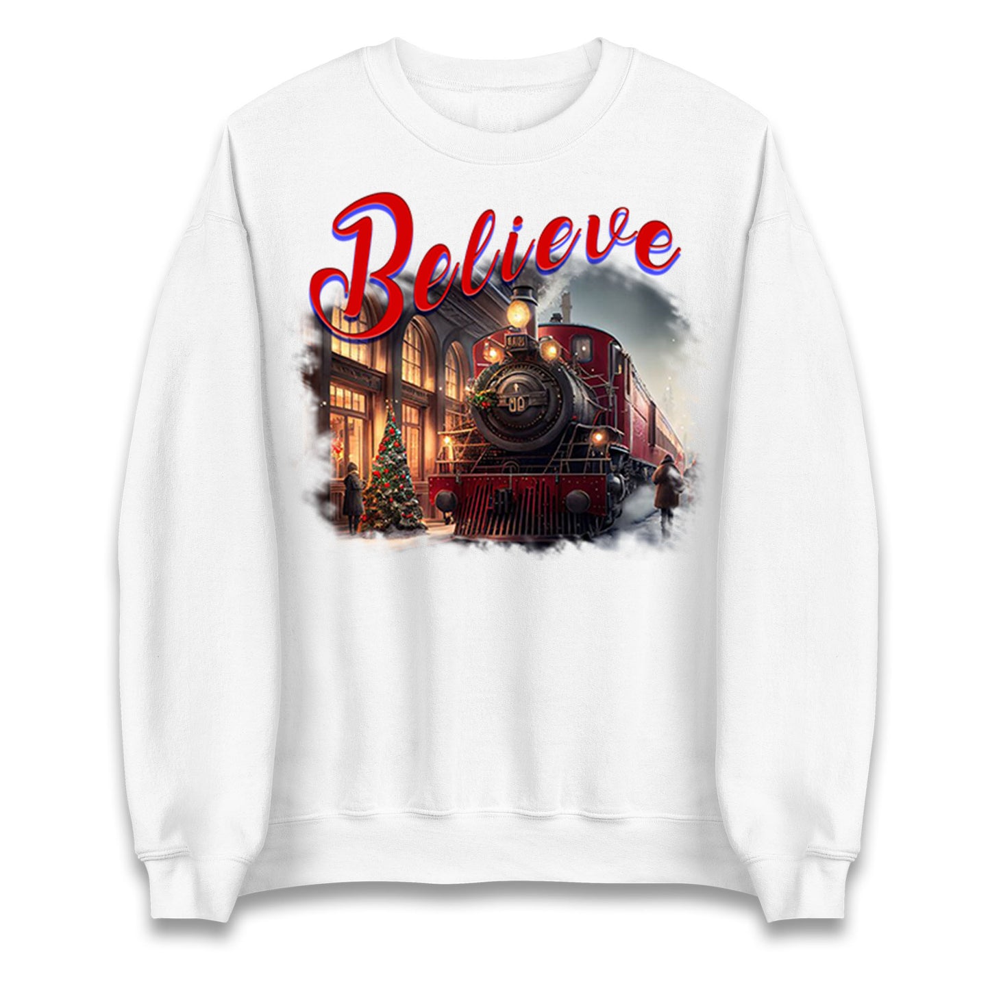 polar express christmas sweatshirt