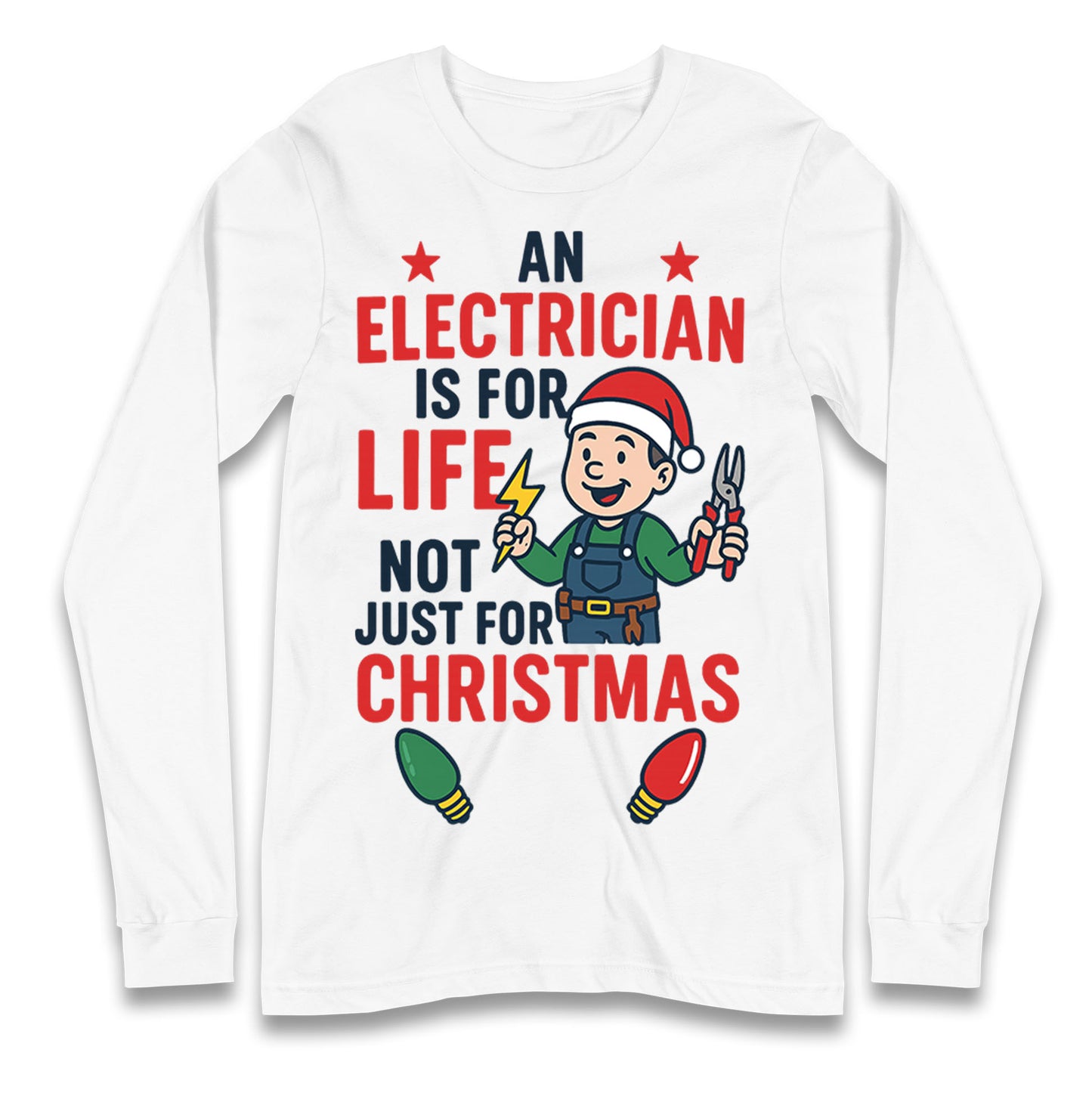 Electrician Christmas Longsleeve T Shirt