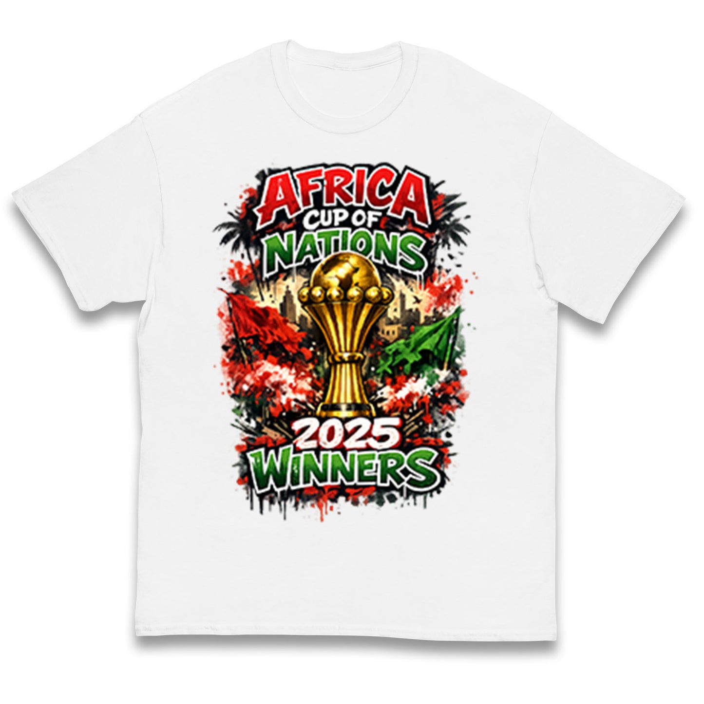 Morocco Africa Cup Of Nations Winners 2025 Kids T Shirt