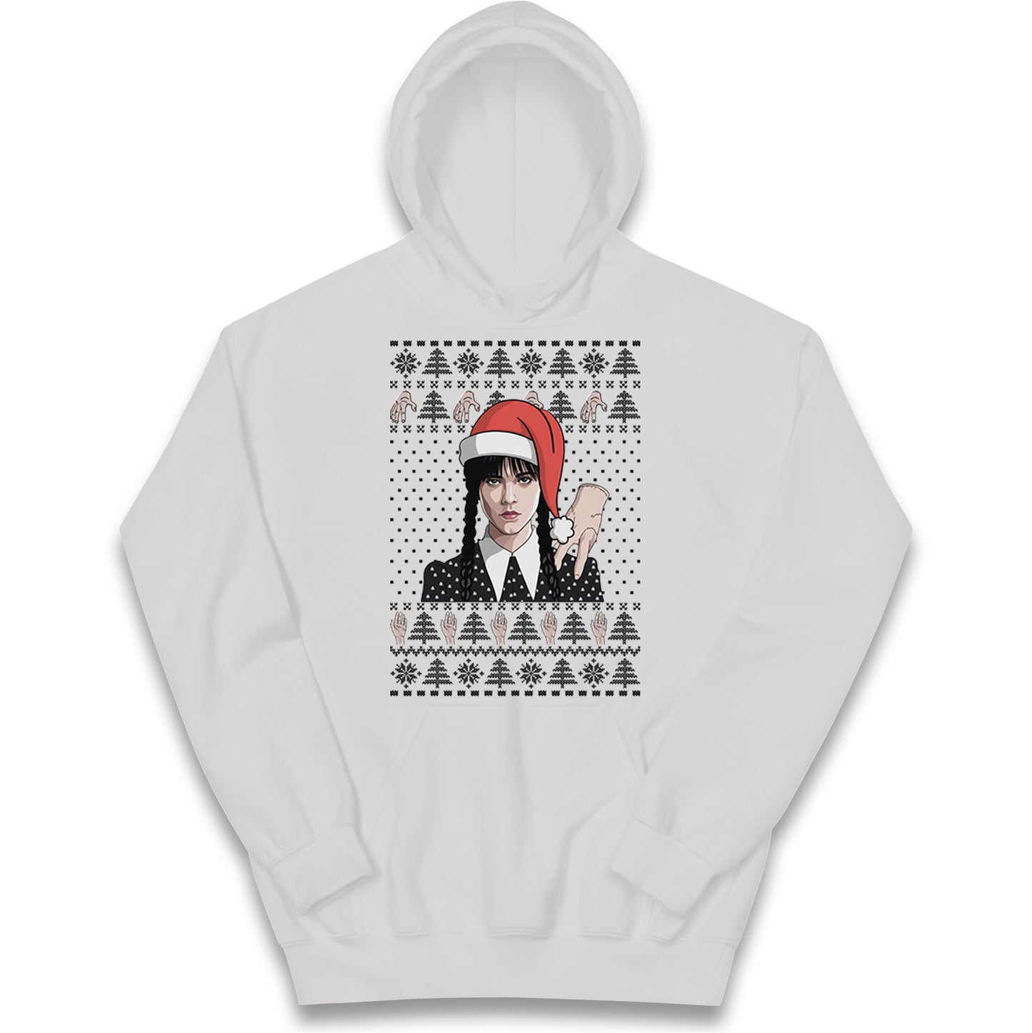 Wedensday Christmas Kids Hoodie