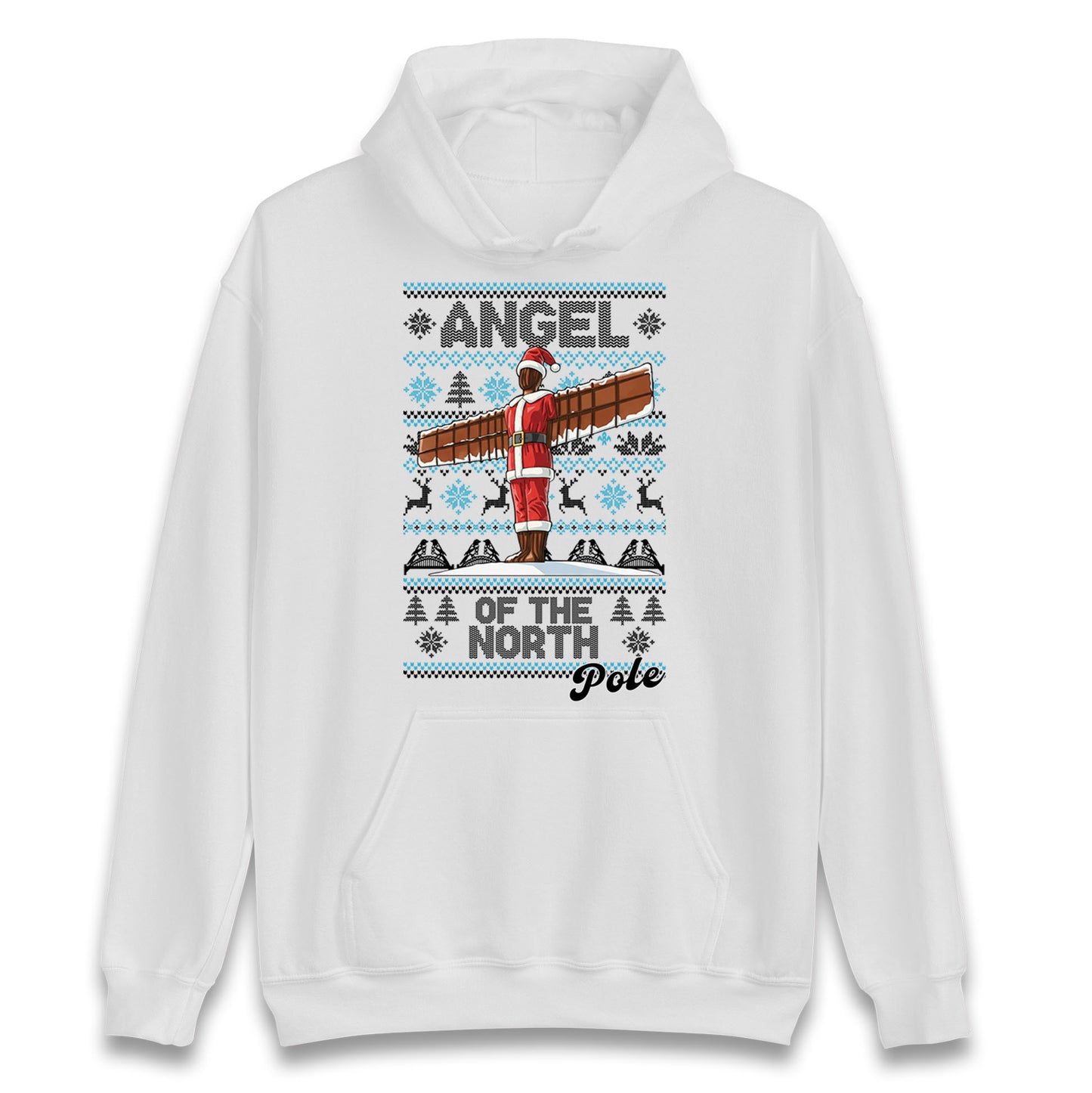 Angel Of The North Pole Christmas Hoodie