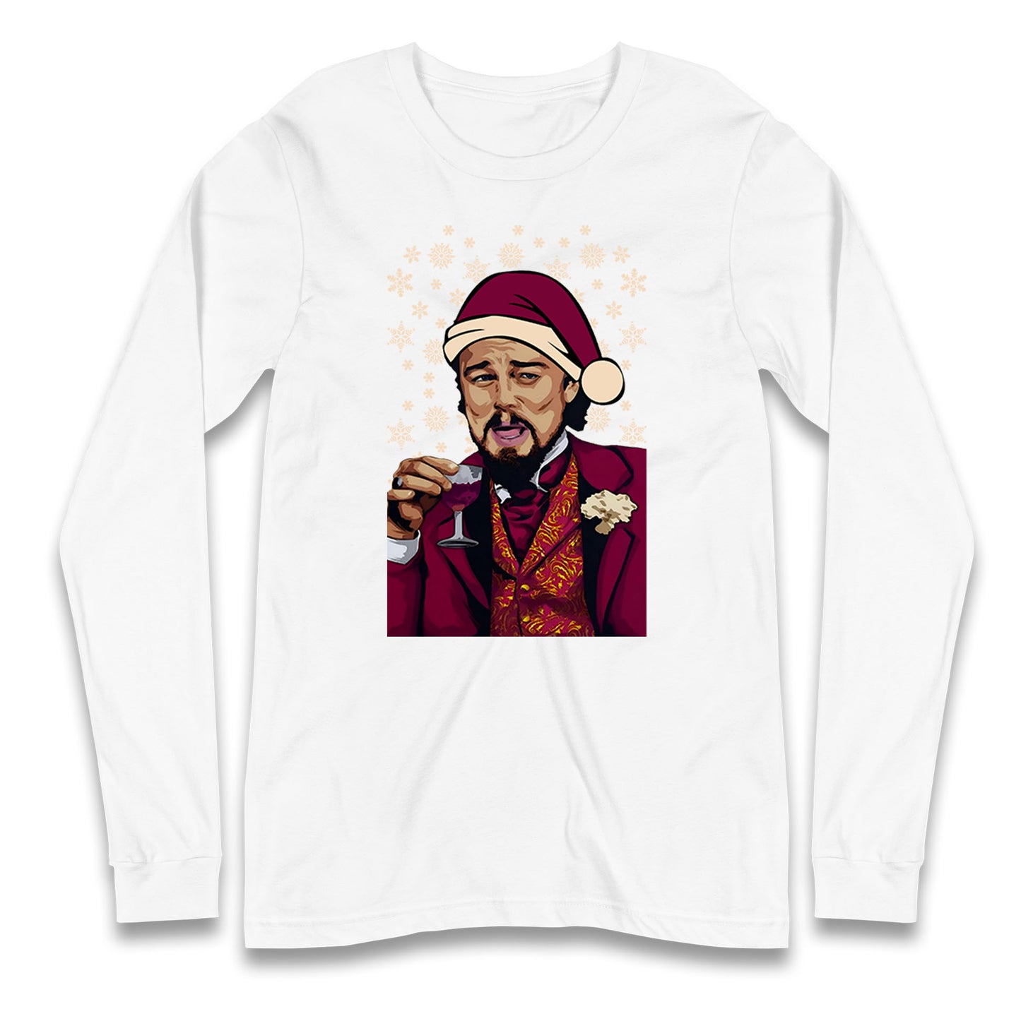 leonardo dicaprio christmas long sleeve t shirt