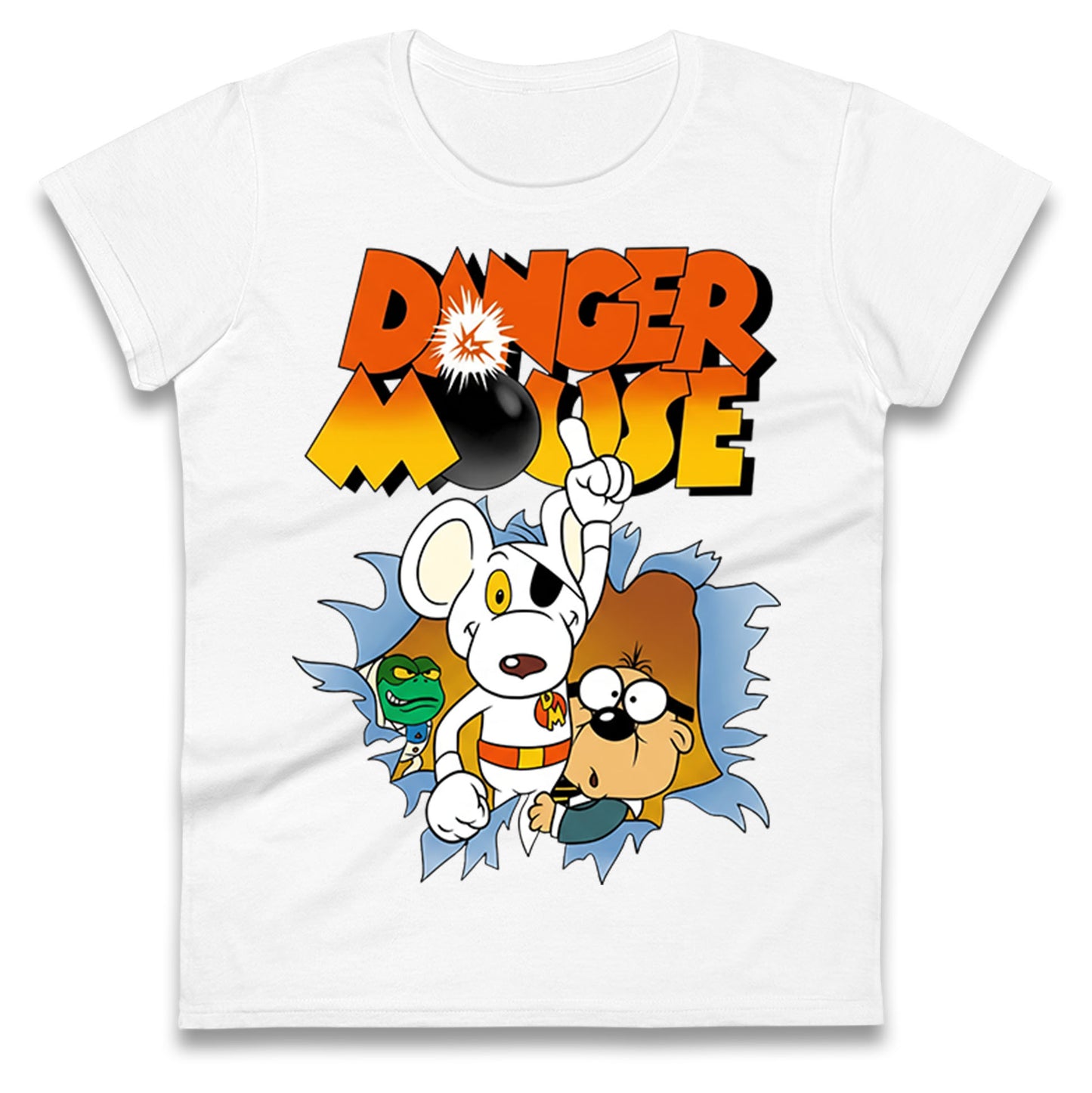 Danger Mouse & Penfold Ladies T Shirt