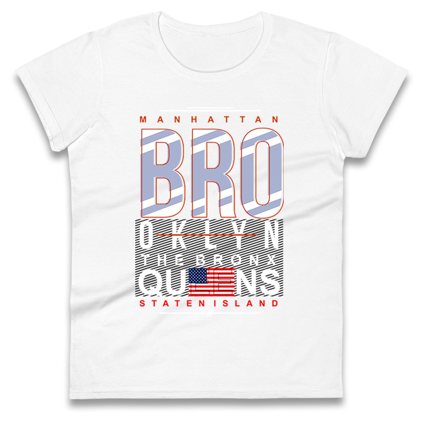 Brooklyn New York State Ladies T Shirt