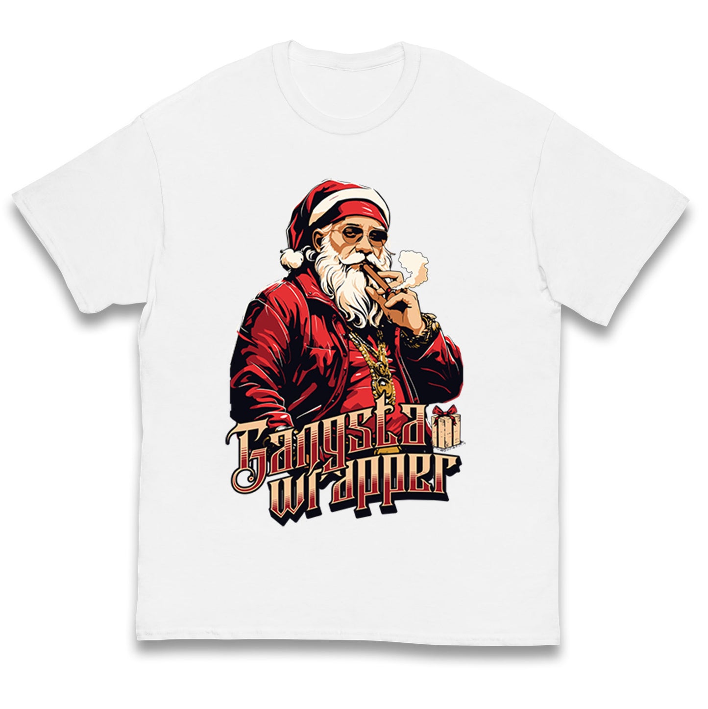 Santa Claus Gangster Kids T Shirt