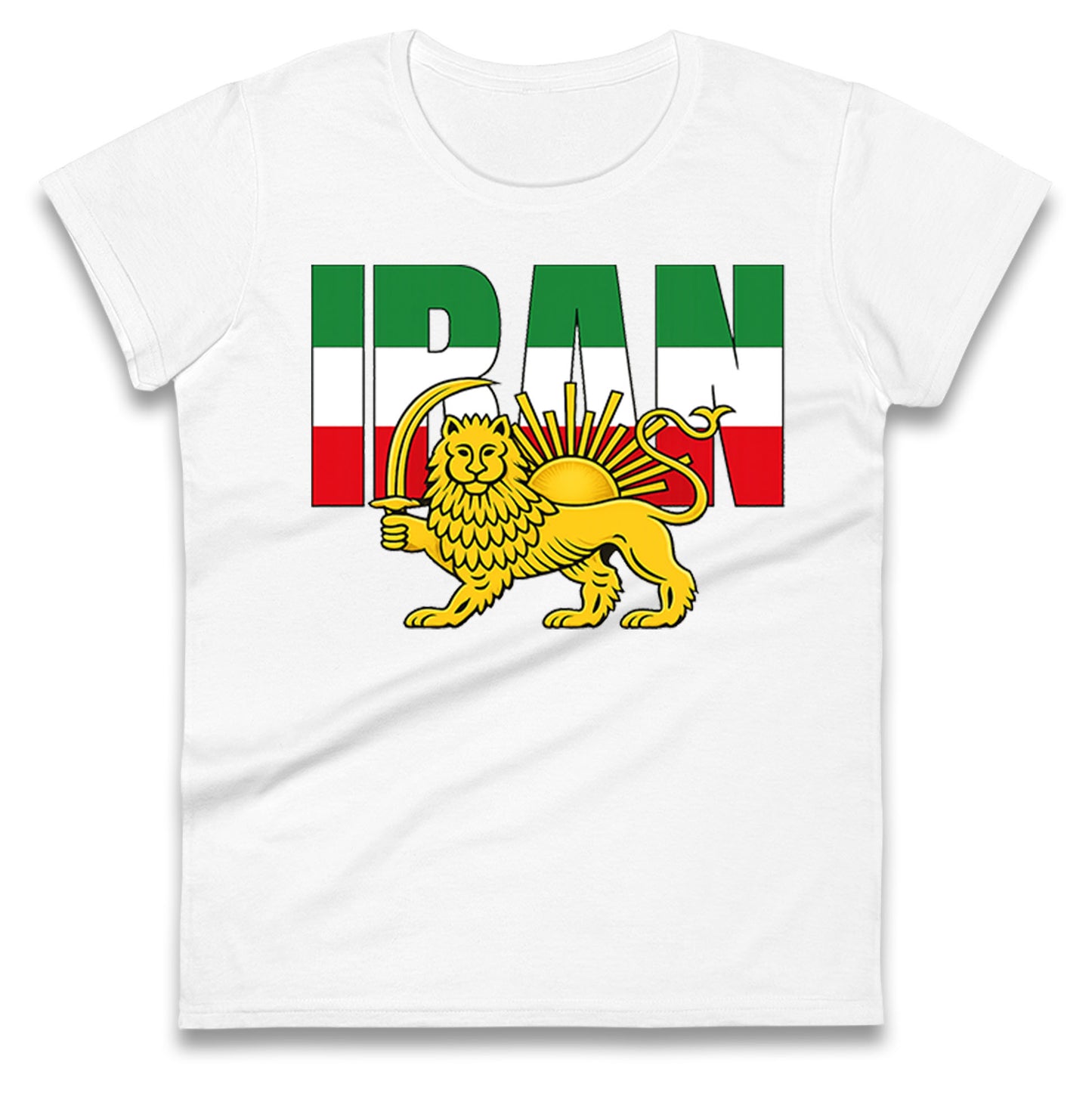 Iran Flag Ladies T Shirt