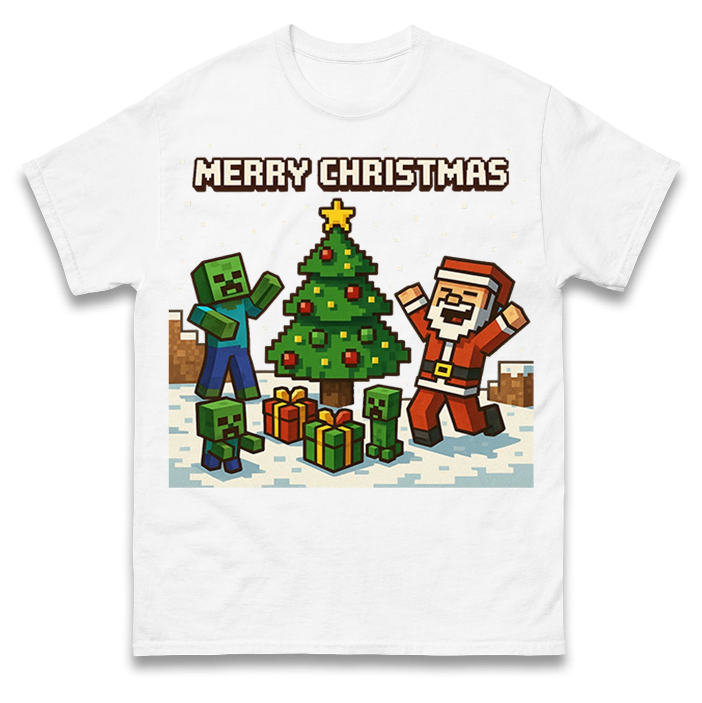 Minecraft Christmas T Shirt