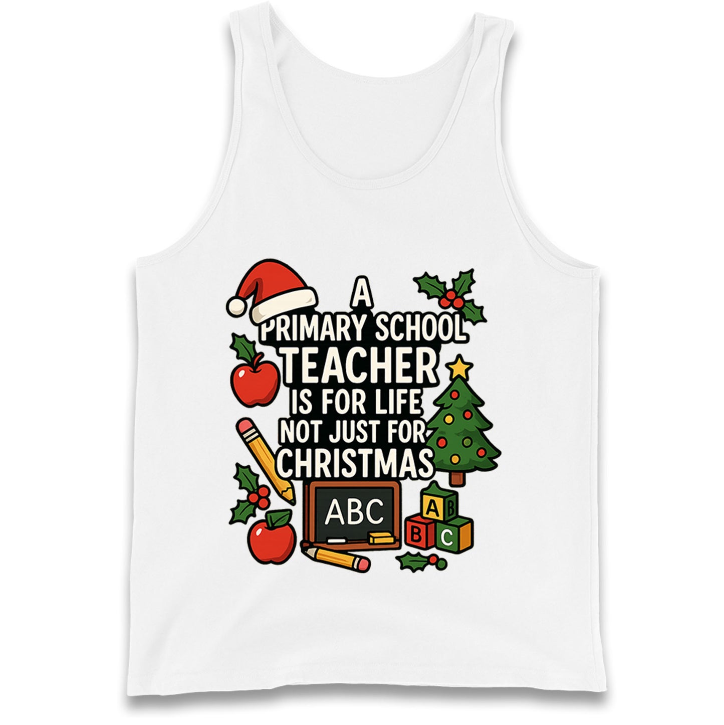 Primary School Teacher Christmas Tank Top