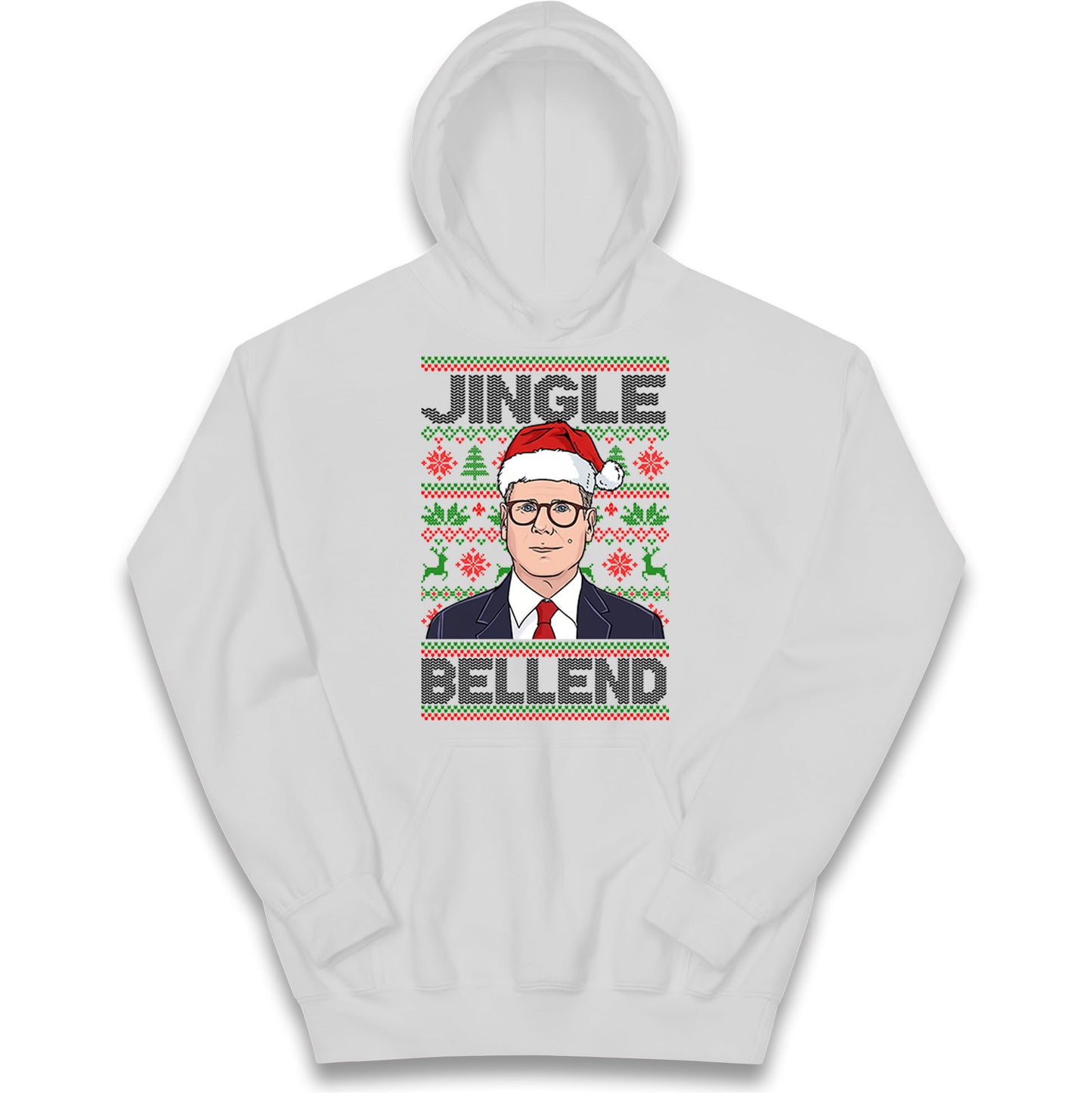 Keir Starmer Jingle Bell End Kids Hoodie