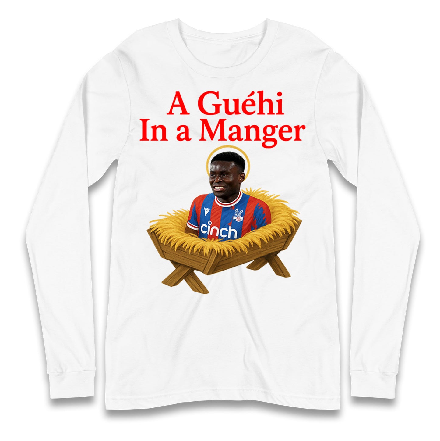 A Guehi In A Manger Marc Guehi Crystal Palace Christmas Long Sleeve Shirt