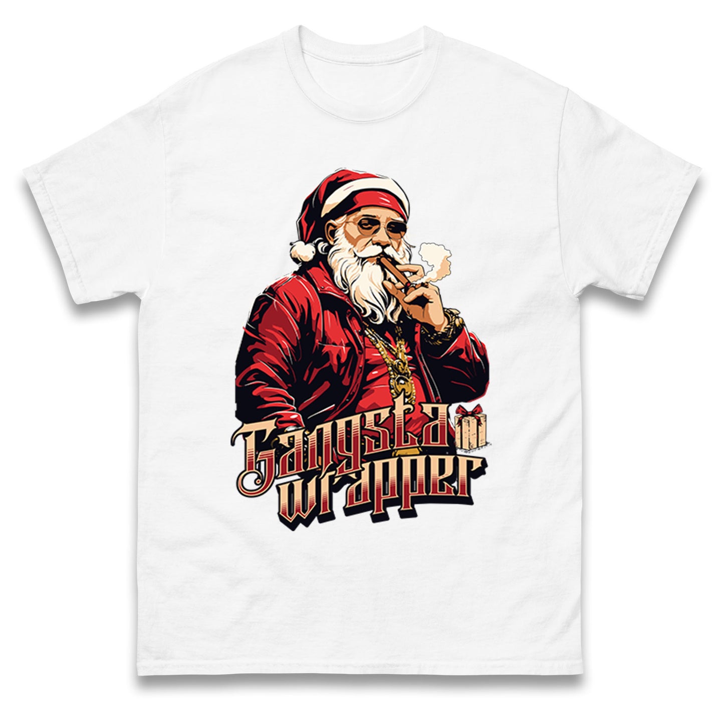 Santa Claus Gangster T Shirt