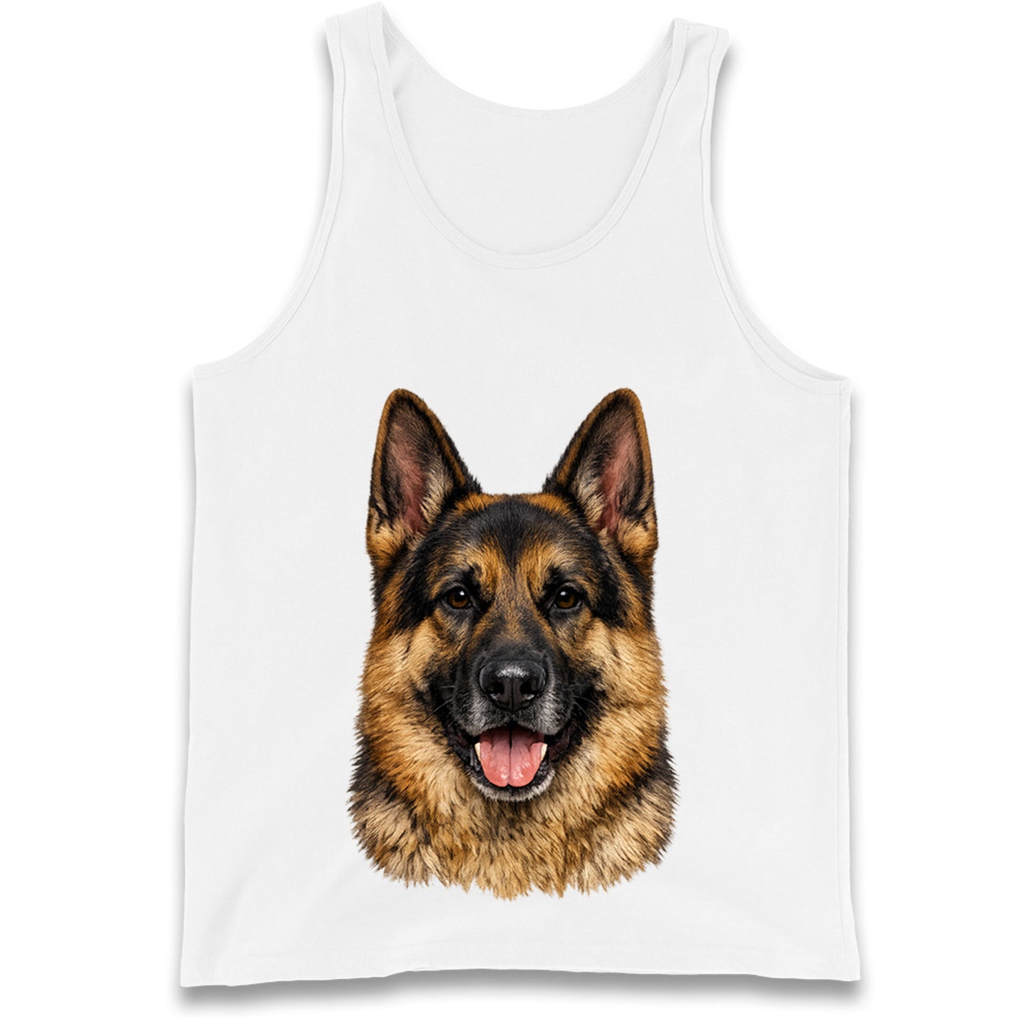 German Shepherd Dog Face Tank Top