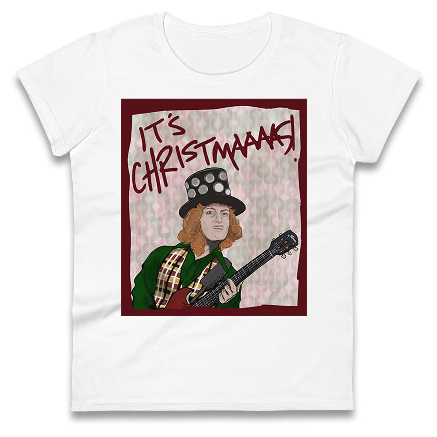 Noddy Holder Christmas Ladies T Shirt