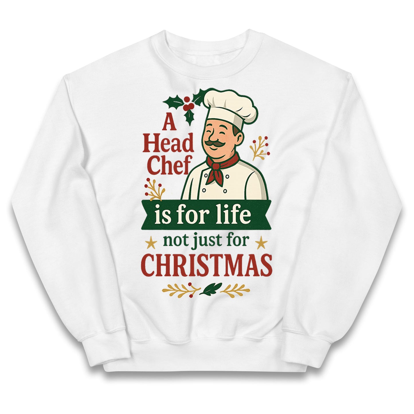 Head Chef Christmas Kids Jumper