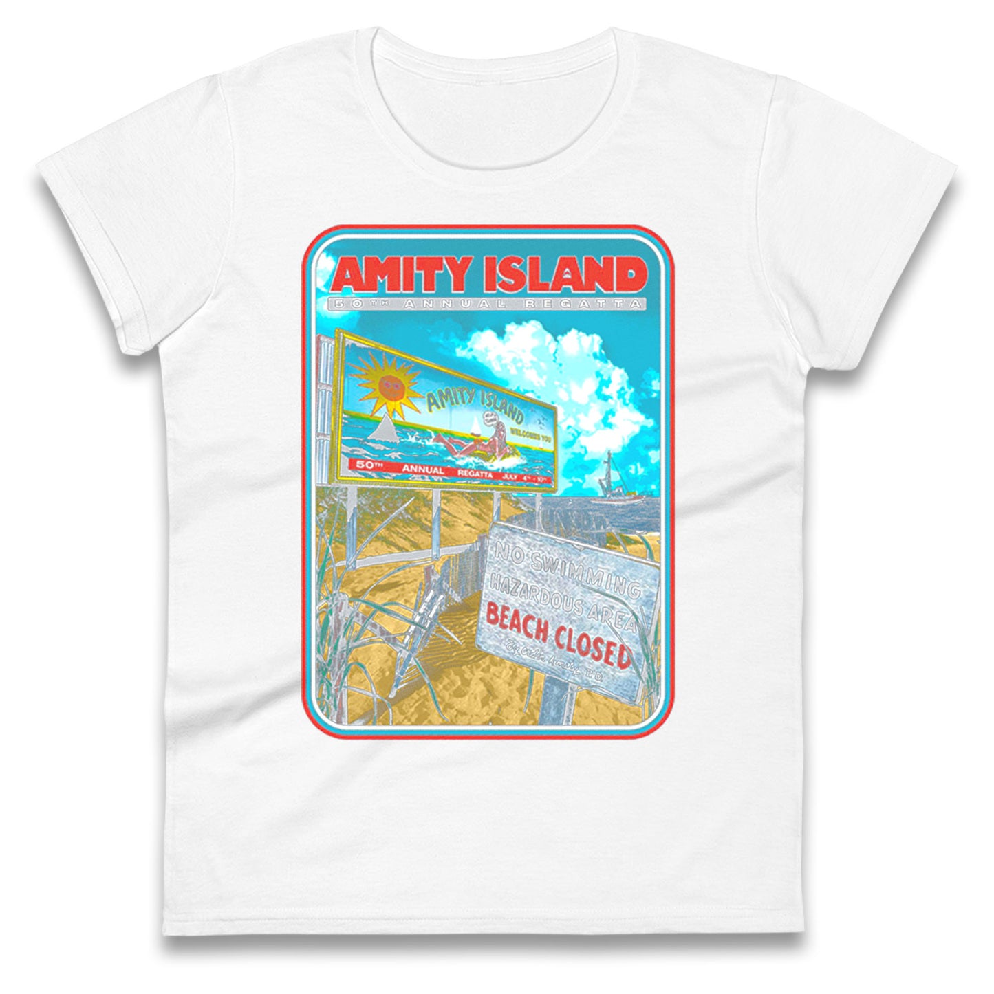 Jaws Ladies T Shirt