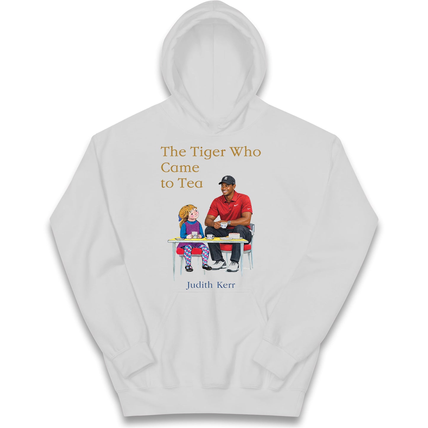 Tiger Woods The Tiger Who Came To Tea Golf Kids Hoodie