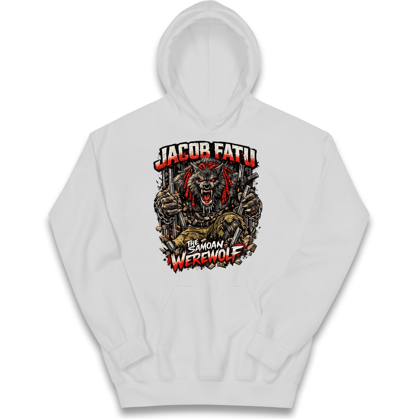 Jacob Fatu The Samoan Werewolf Kids Hoodie