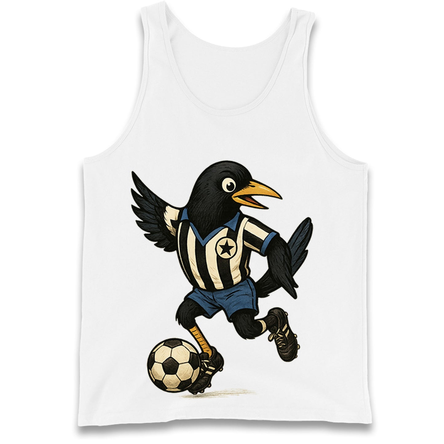 Retro Newcastle United Football Tank Top