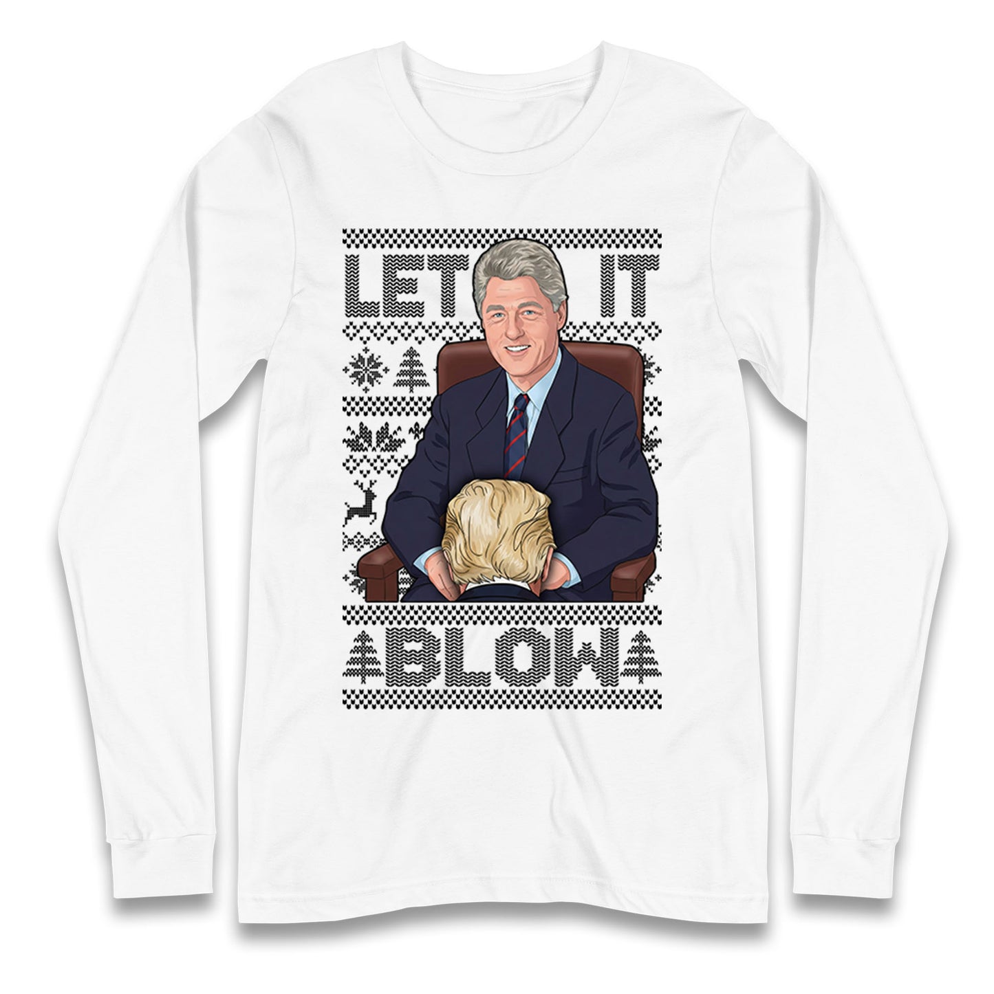 Bill Clinton Christmas Longsleeve T Shirt