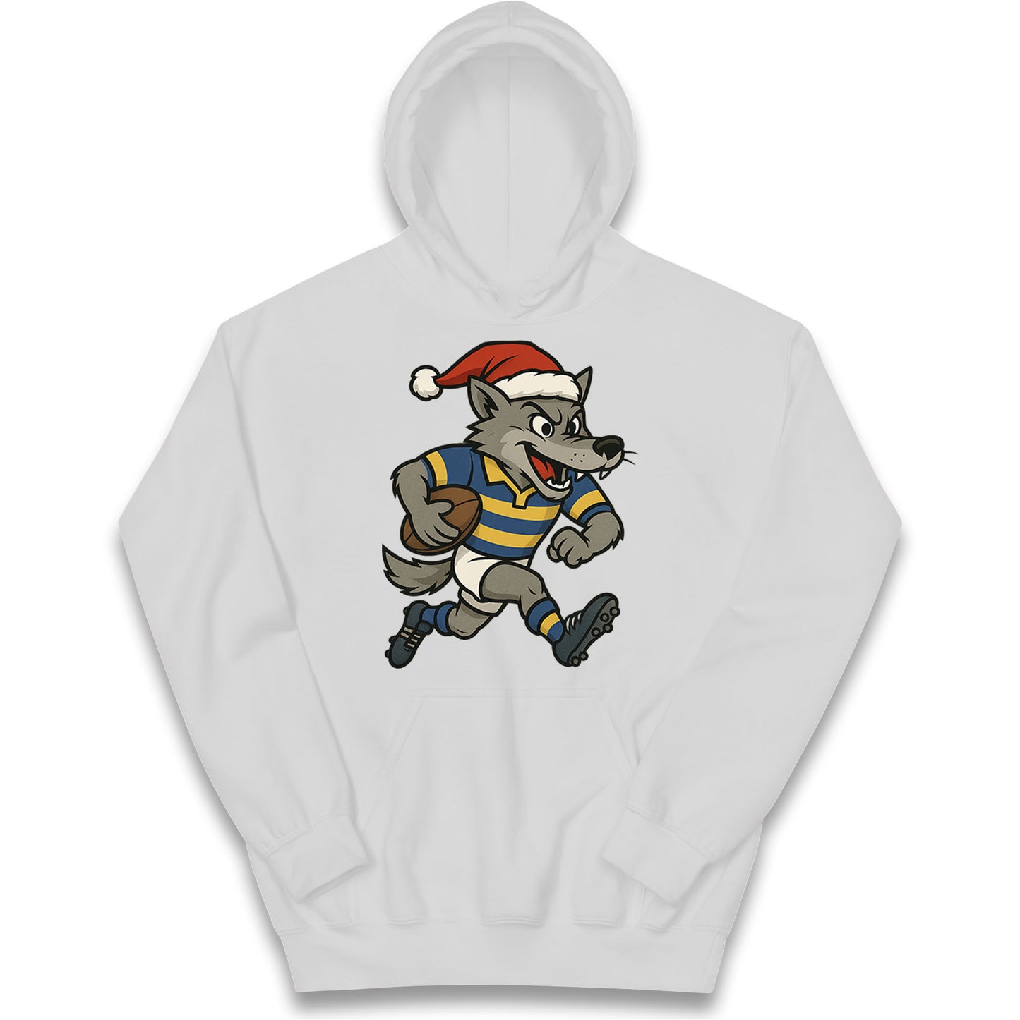 Retro Warrington Wolves Christmas Kids Hoodie