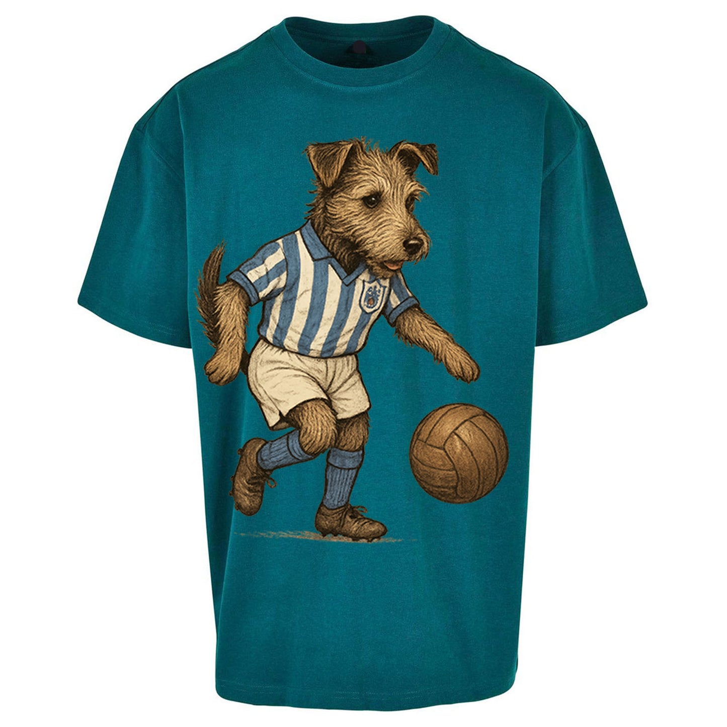 Retro Huddersfield Town Christmas - Oversized T Shirt