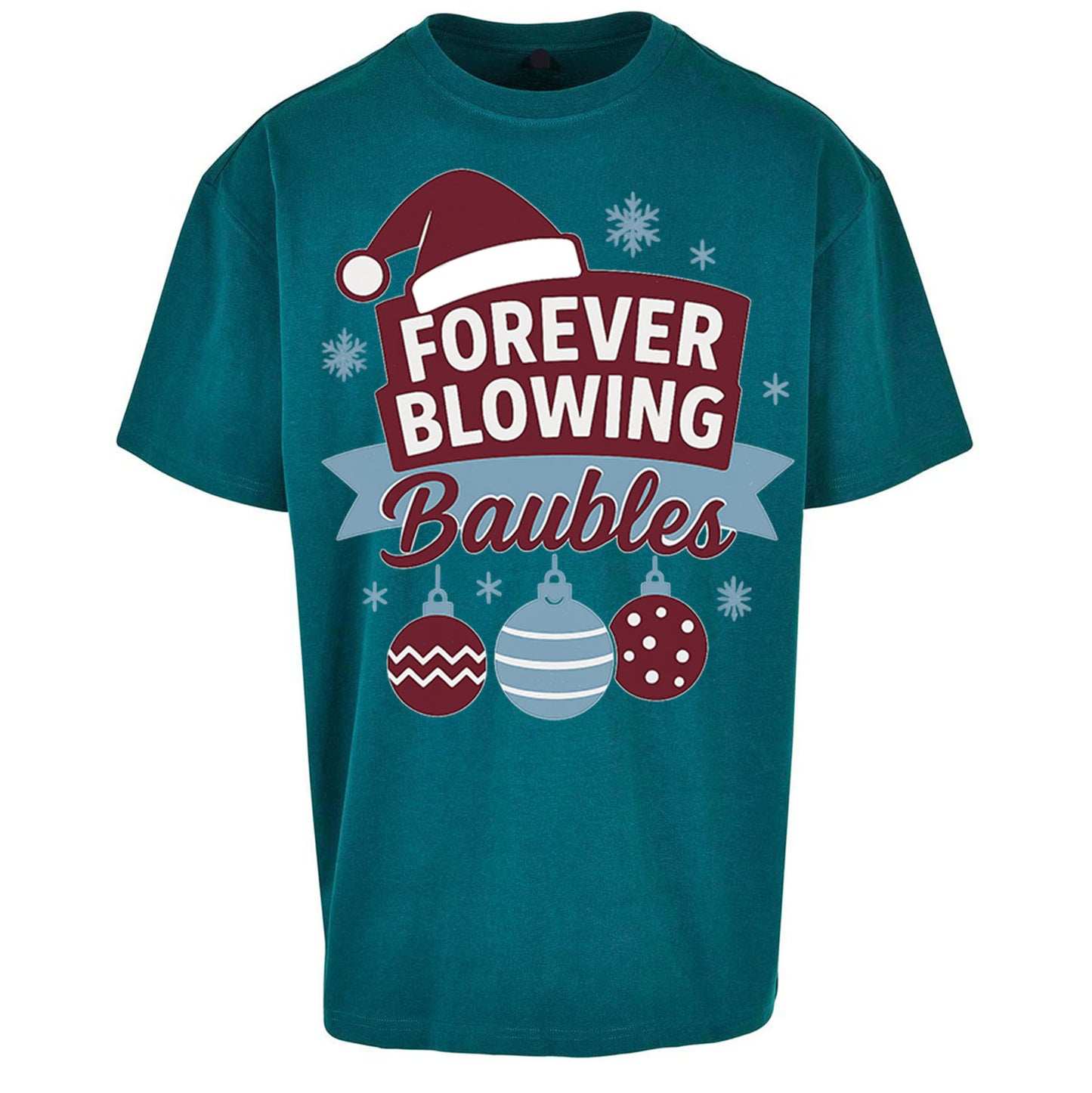 Forever Blowing Baubles West Ham Christmas - Oversized T Shirt