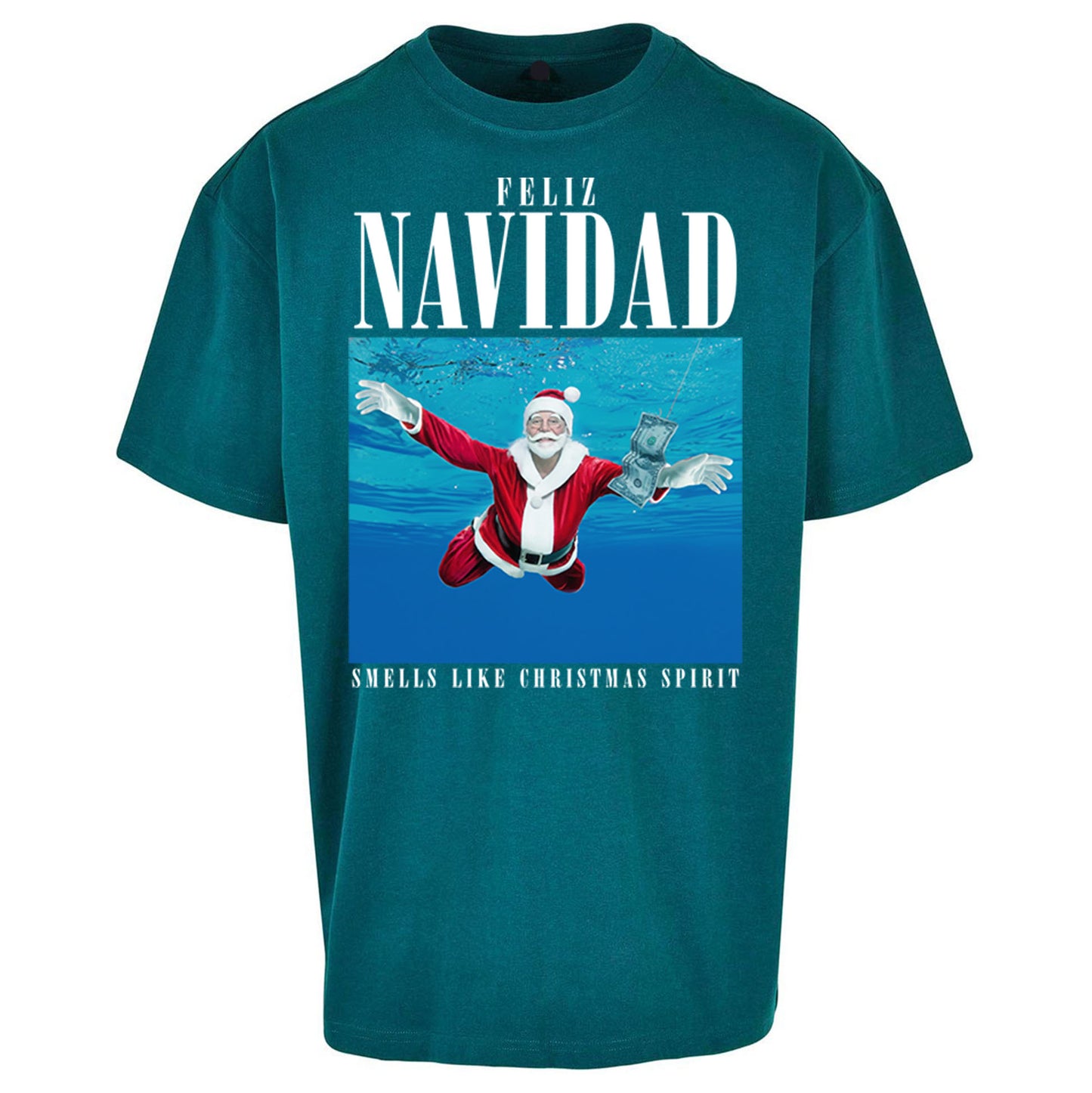 Nirvana Christmas Oversized T Shirt