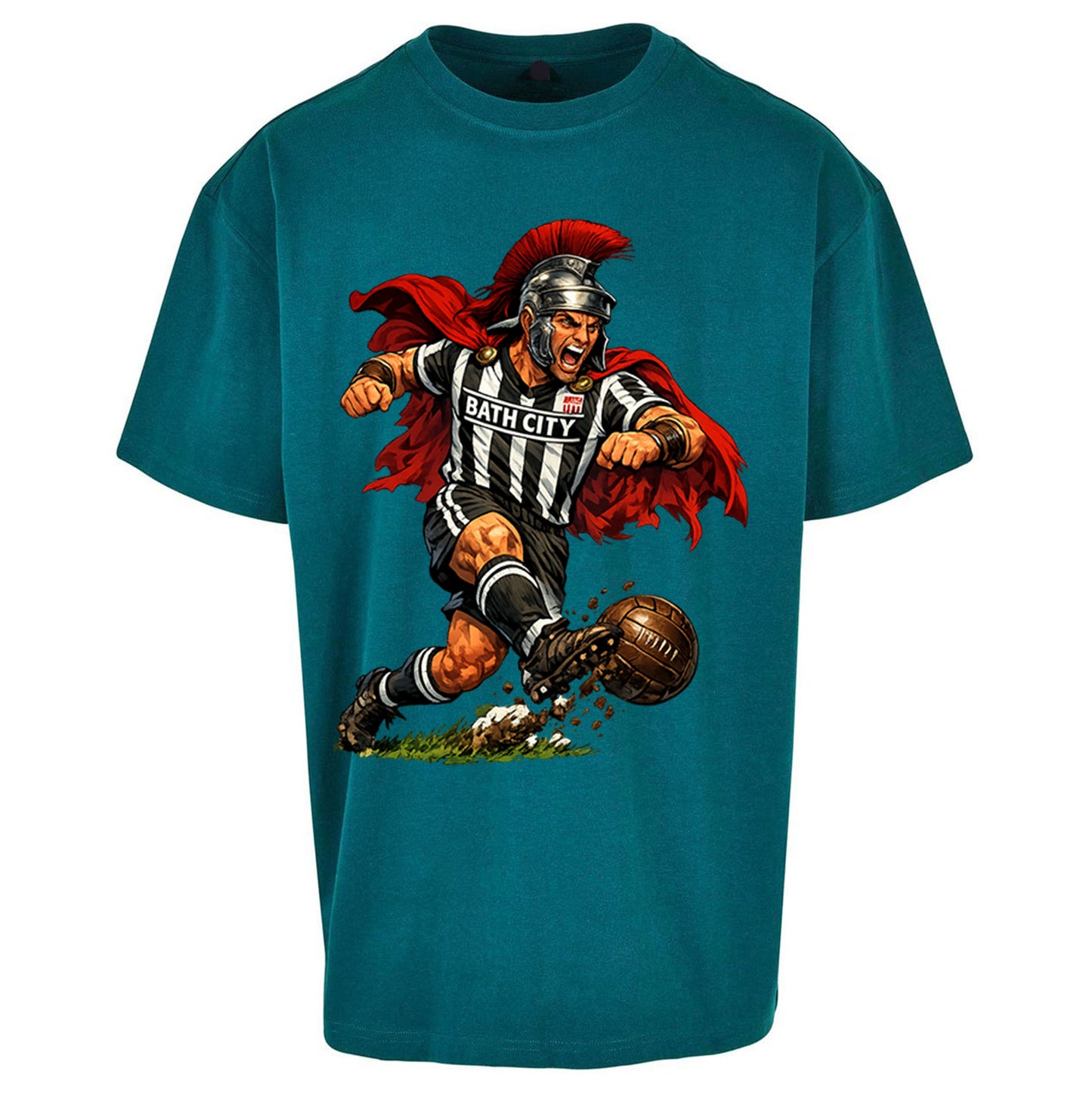 Retro Bath City Football Oversized T Shirt