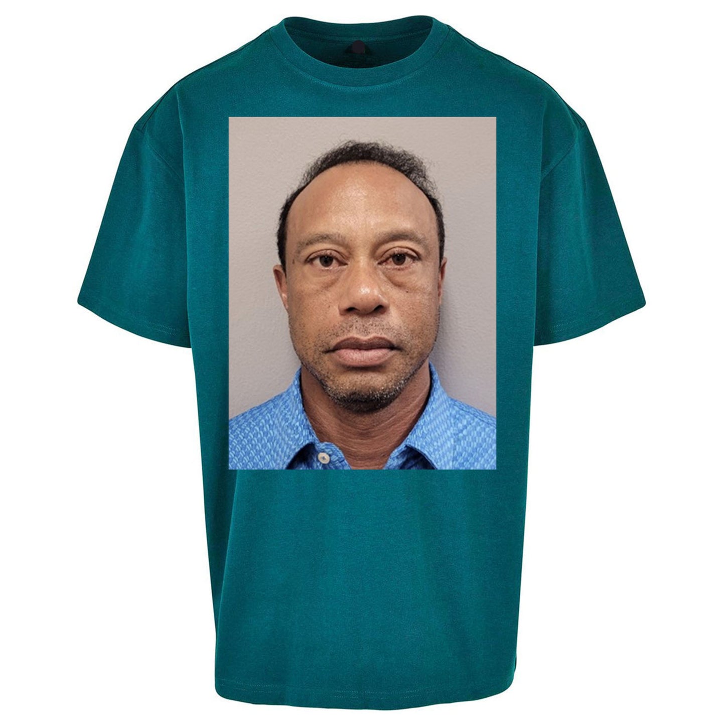Tiger Woods Mugshot Oversized T Shirt