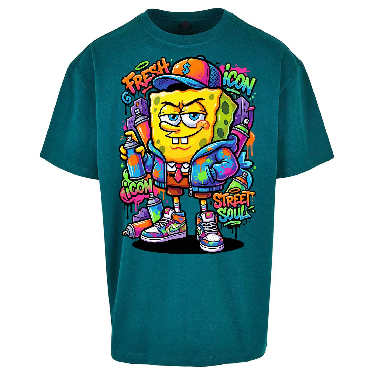 Sponge Bob Square Pants Oversized T Shirt