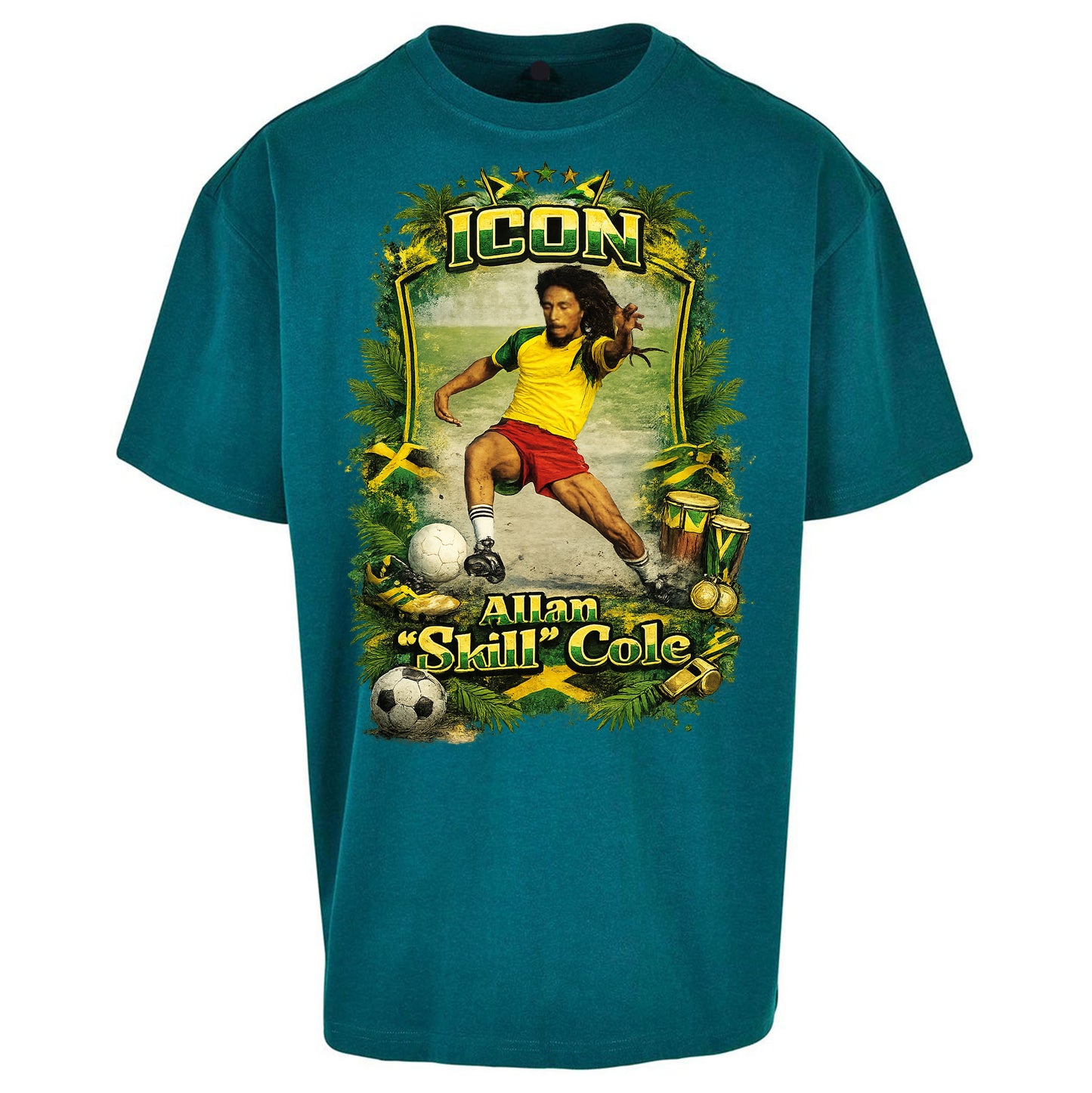 Jamaica Football Oversized T Shirt