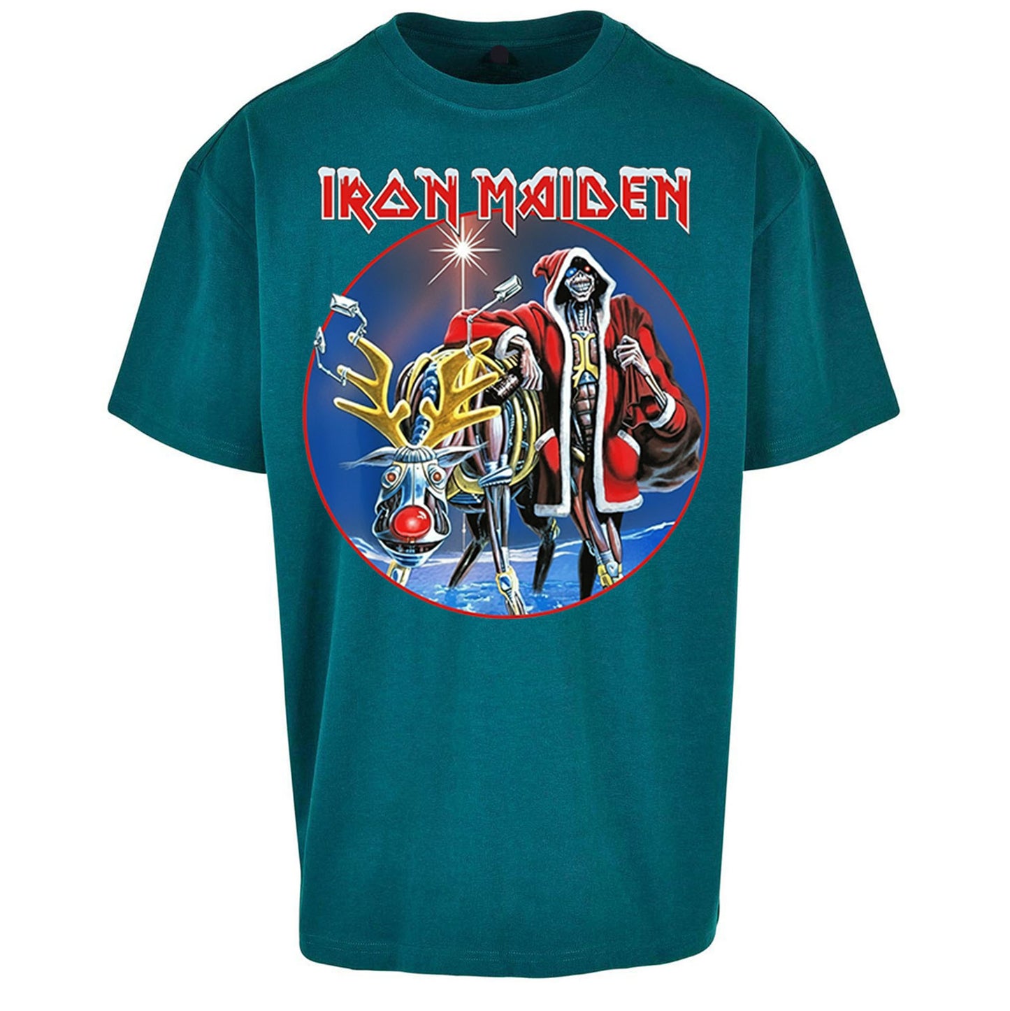 Iron Maiden Christmas Oversized T Shirt
