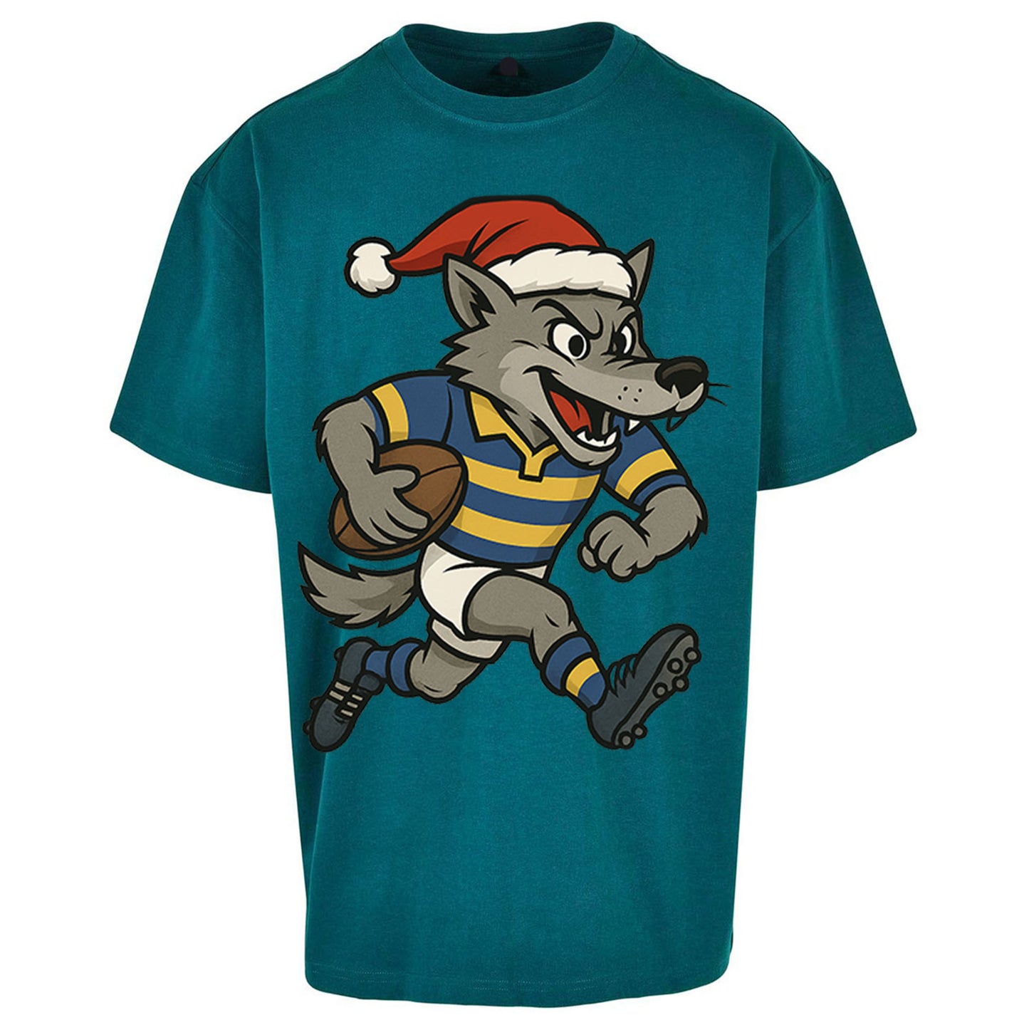 Warrington Wolves Christmas Oversized T Shirt