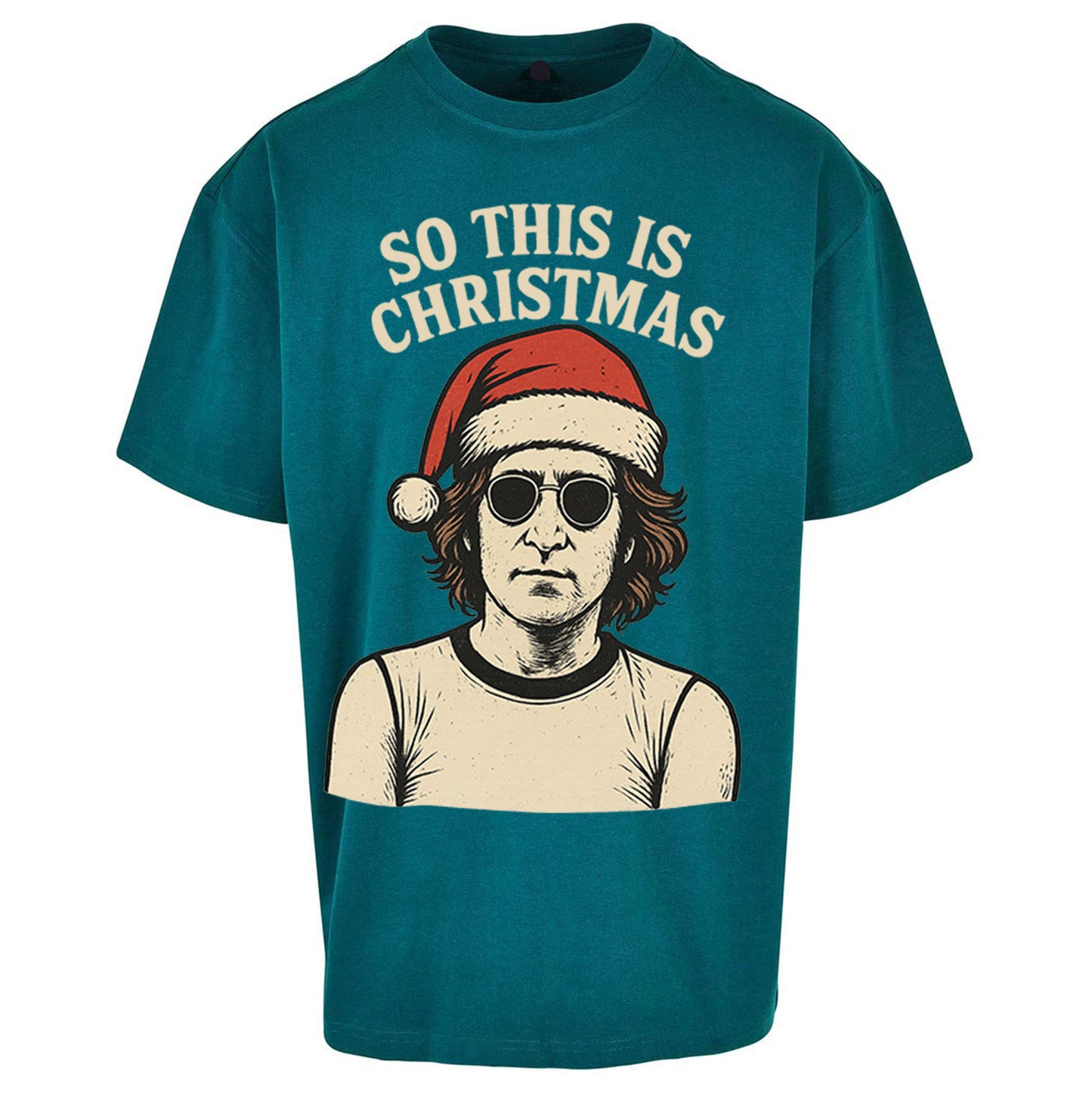 Christmas John Lennon Christmas Oversized T Shirt
