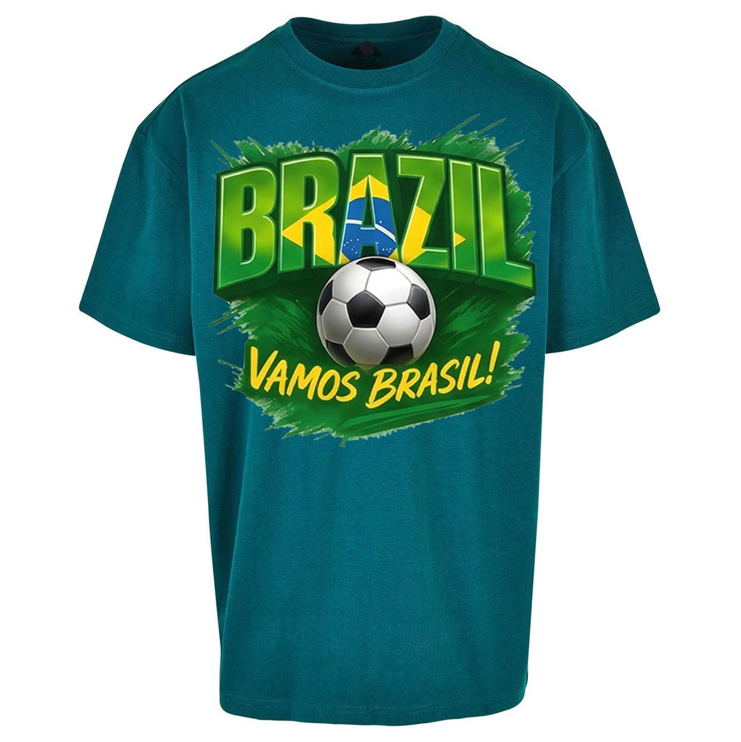 Brazil Retro Football Oversized T Shirt