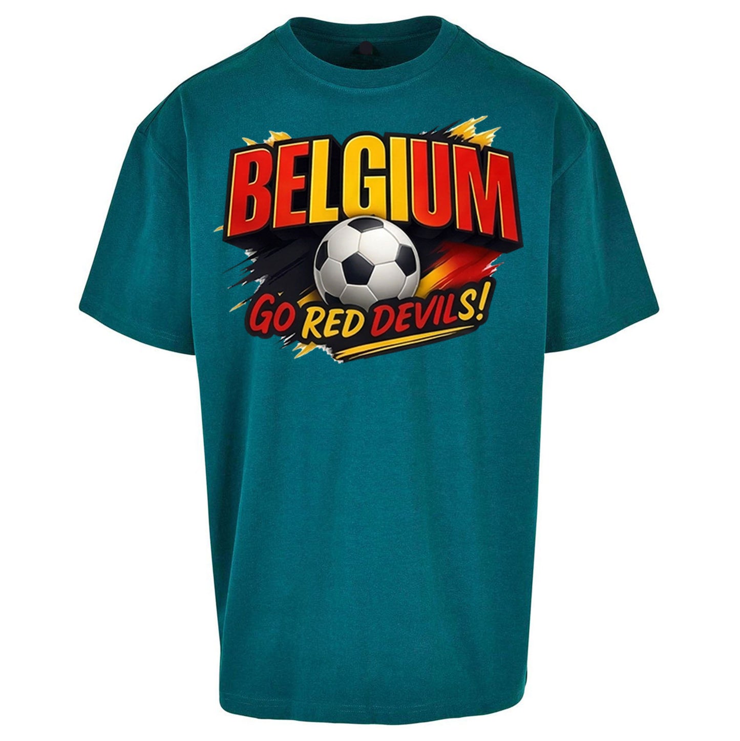 Belgium Retro Football Oversized T Shirt