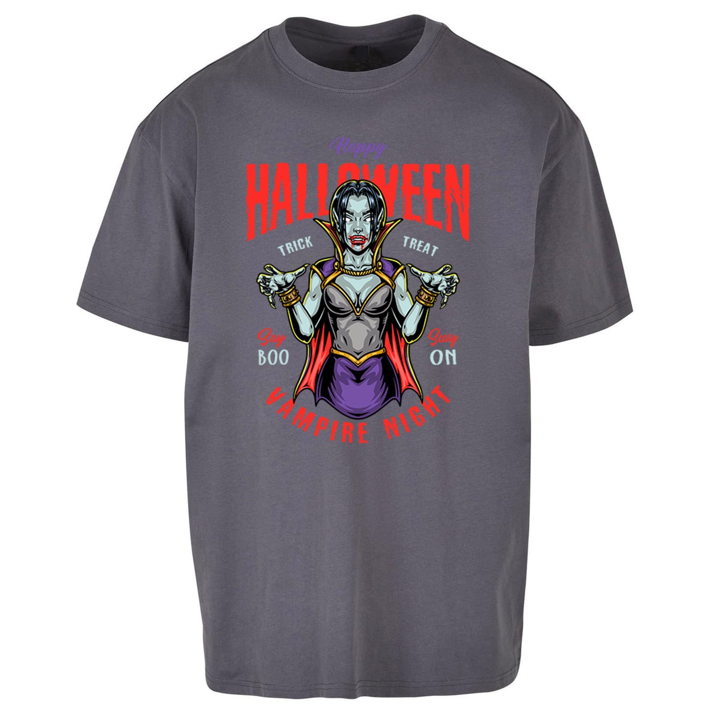 Halloween Vampire Oversized T Shirt