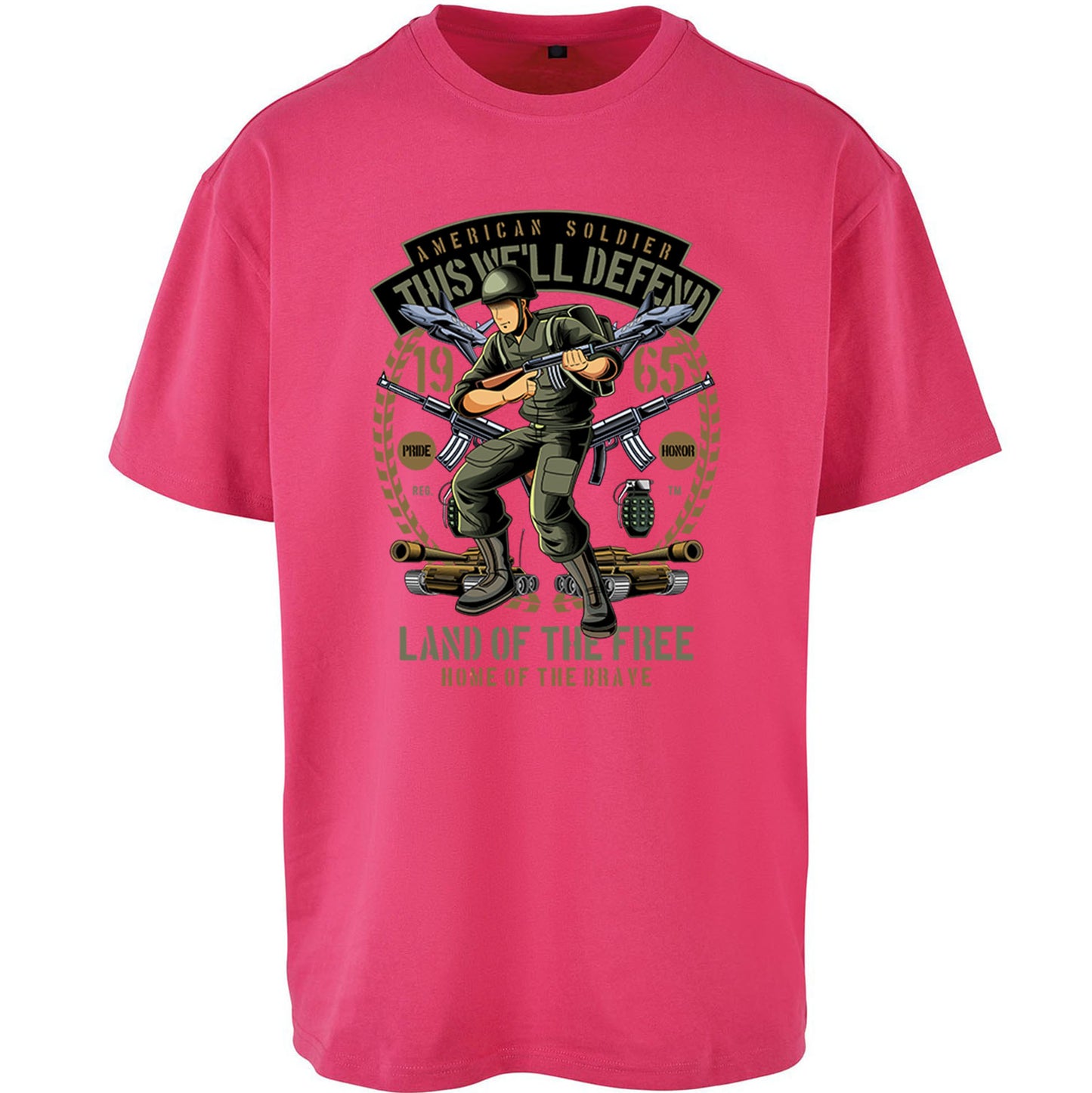 American Soldier Oversized T Shirt