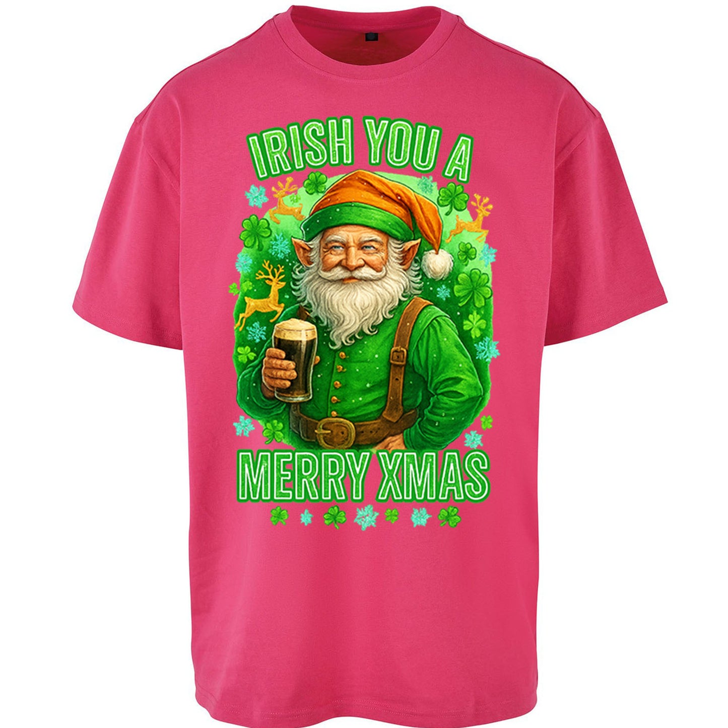 Irish Christmas Oversized T Shirt