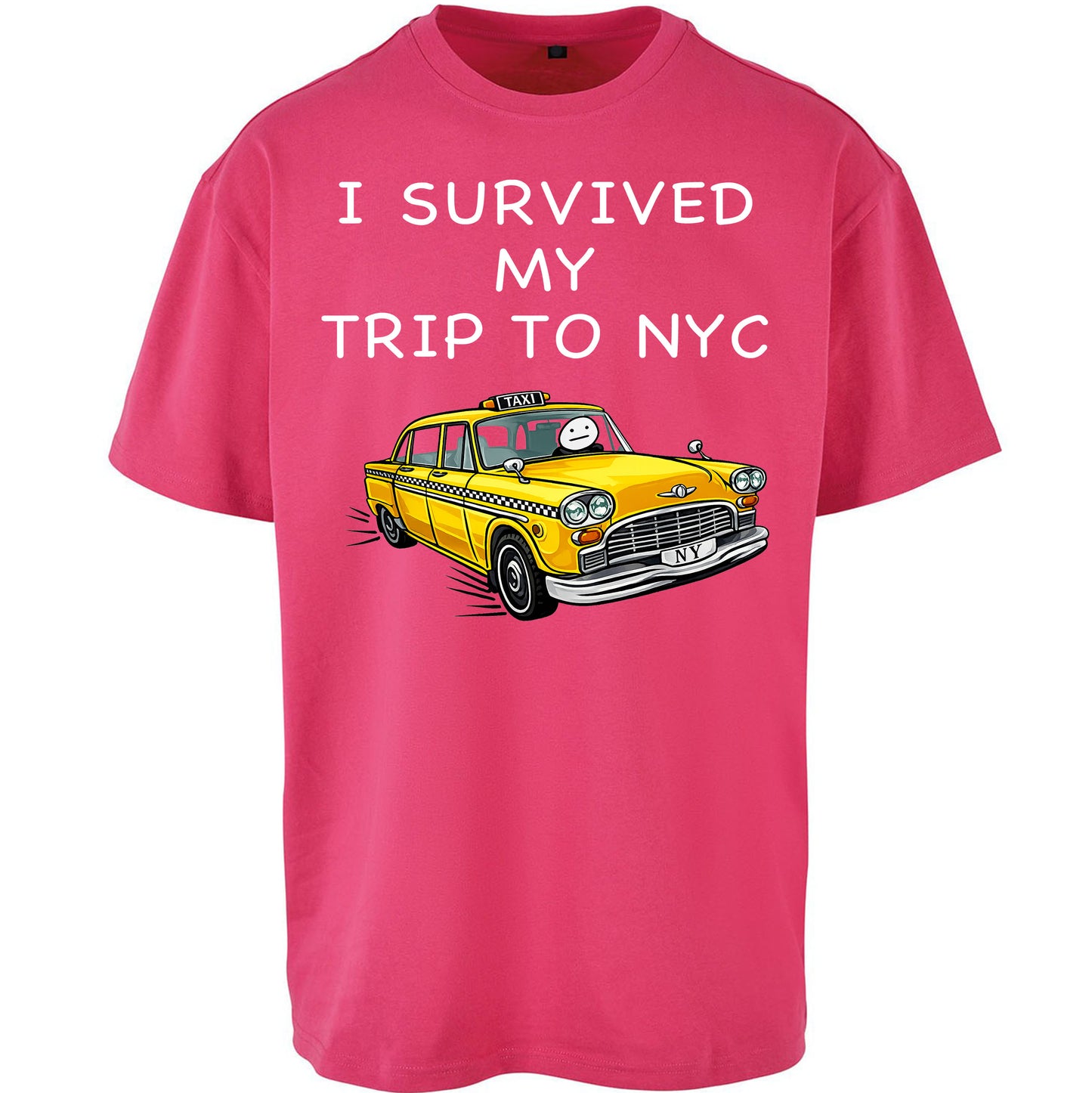 I Survived My Trip To NYC Yellow Taxi Oversized Tee