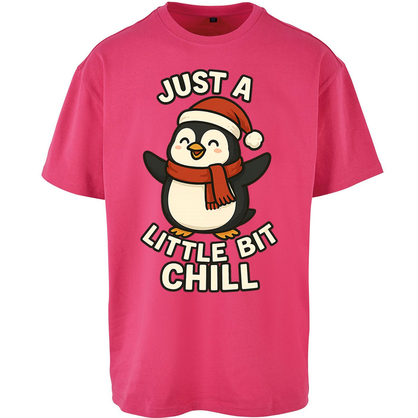Penguin Christmas Oversized T Shirt