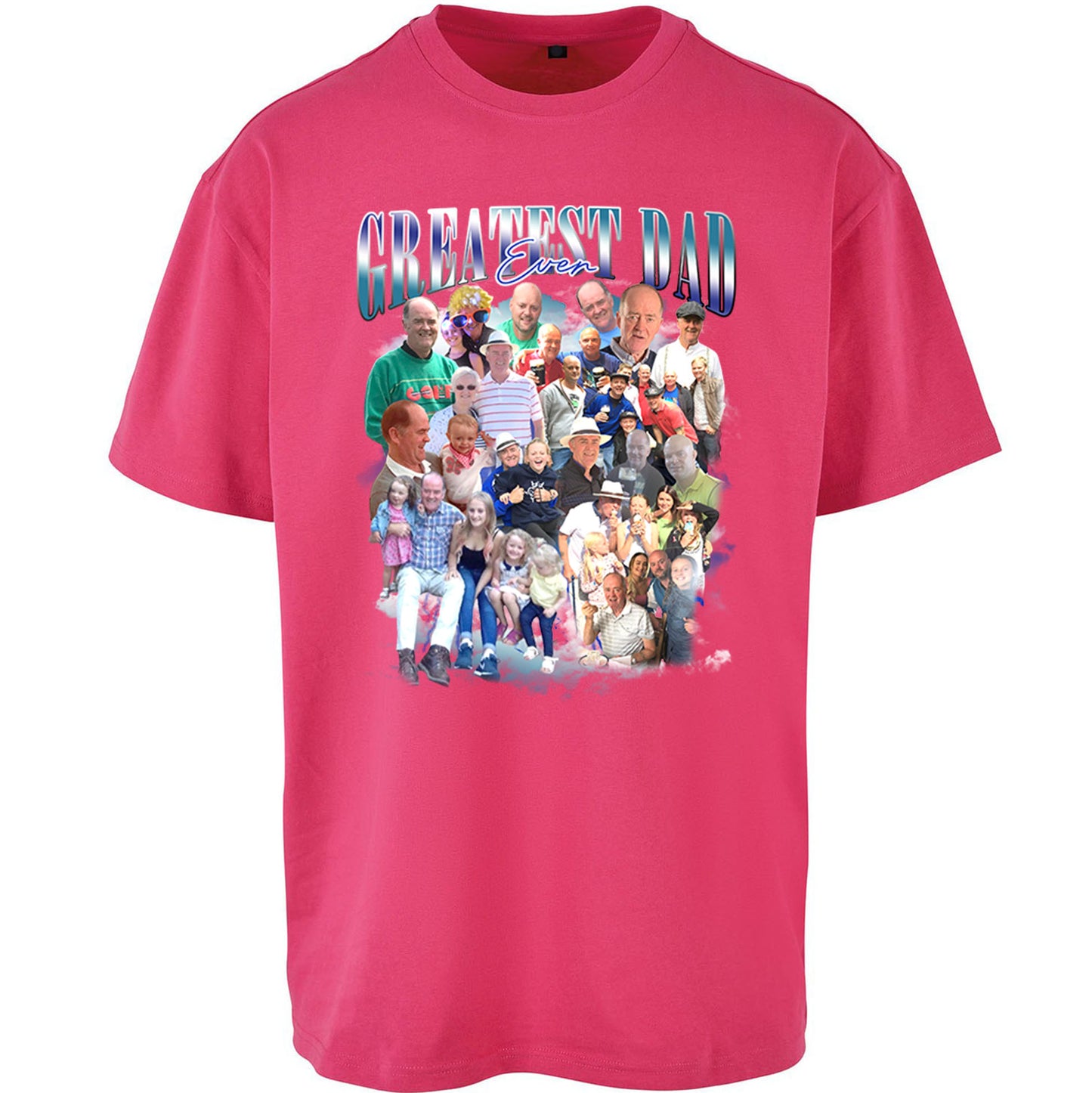 Fathers Day Personalised Oversized T Shirt