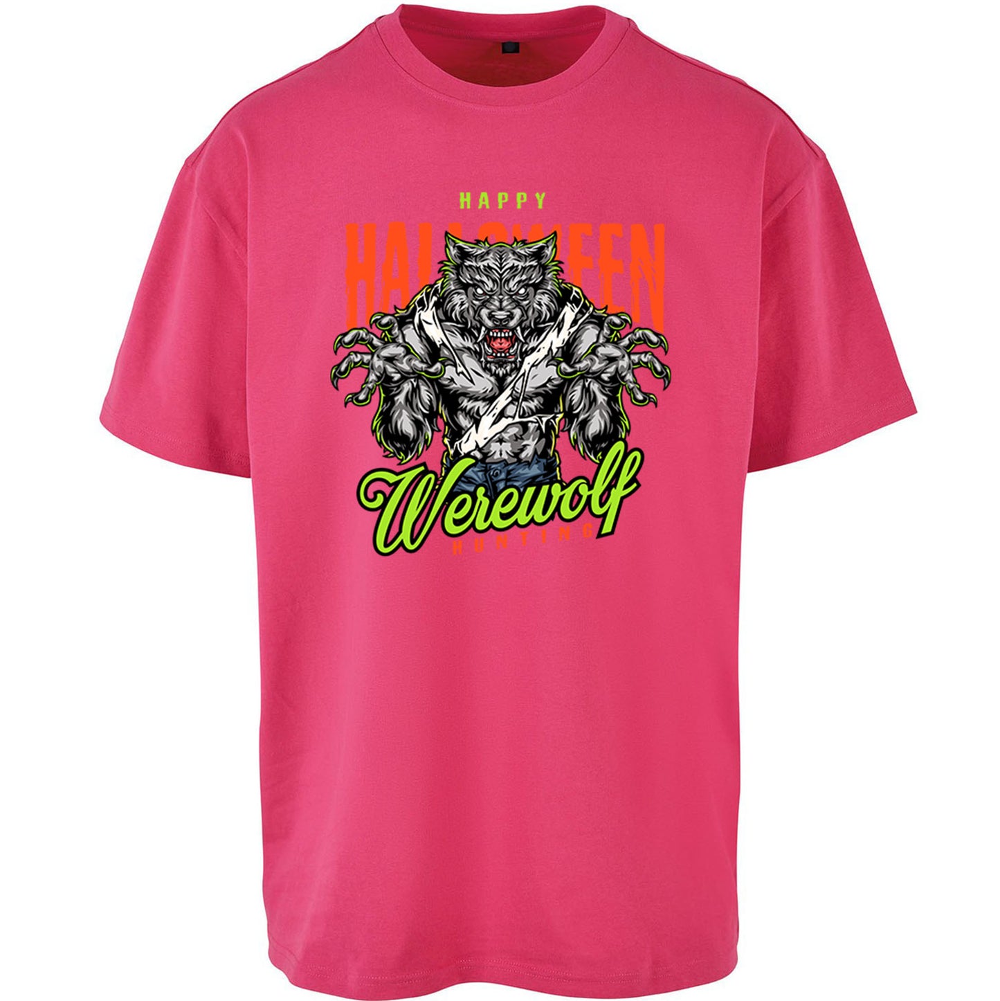 Halloween Werewolf Oversized T Shirt