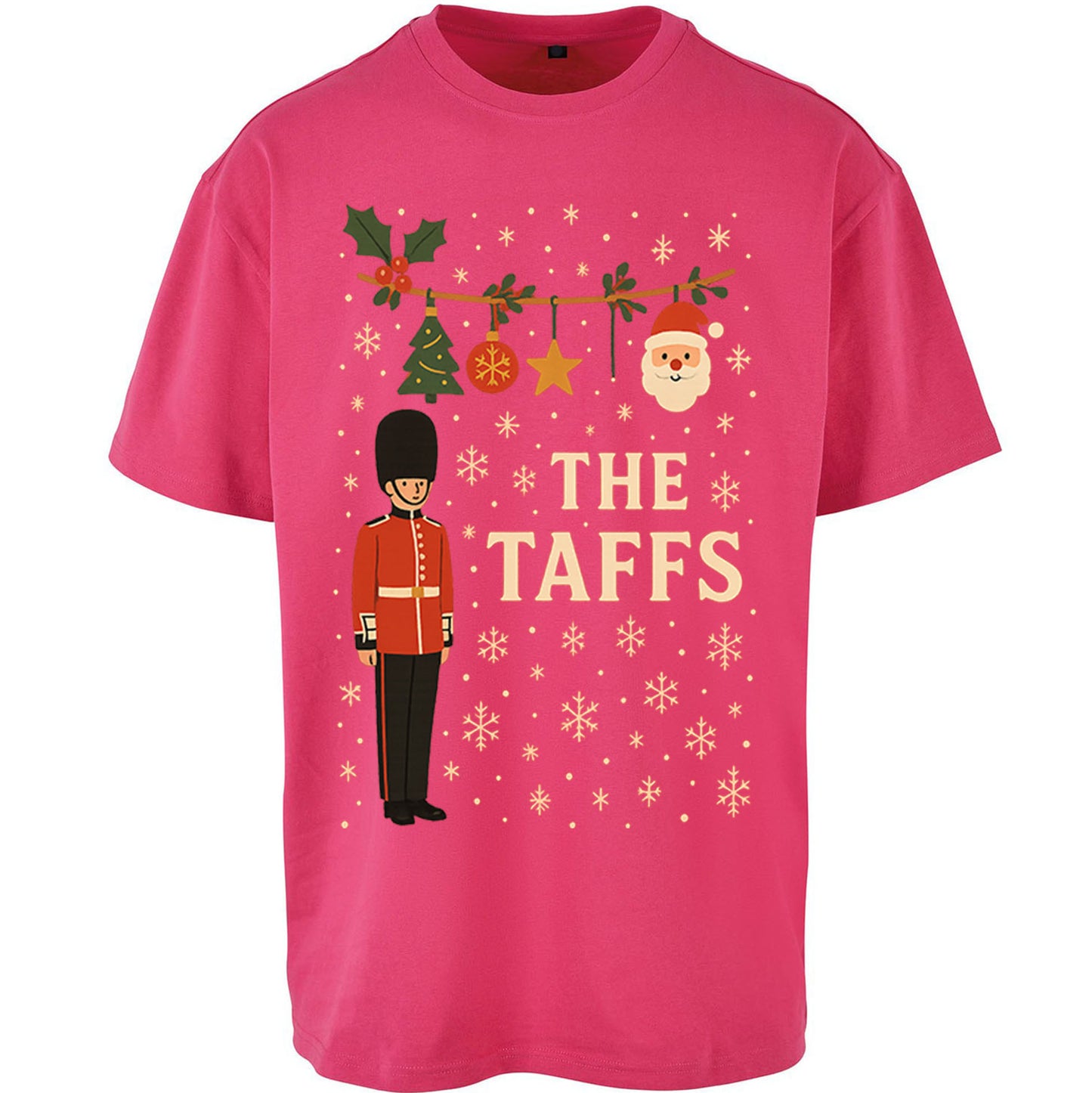 The Taffs Welsh Guards Christmas - Oversized T Shirt