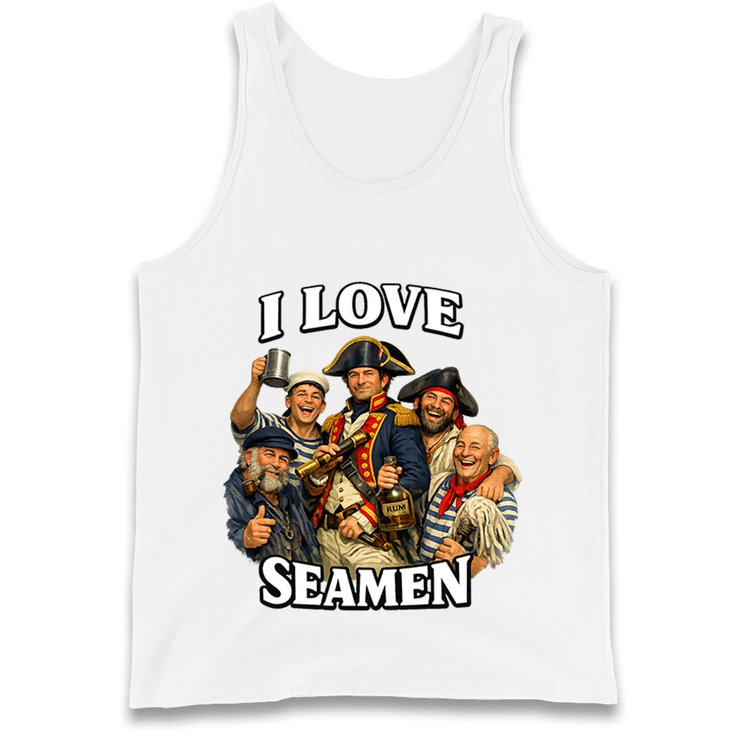 I Love Seamen Funny Cringe Meme Offensive Tank Top